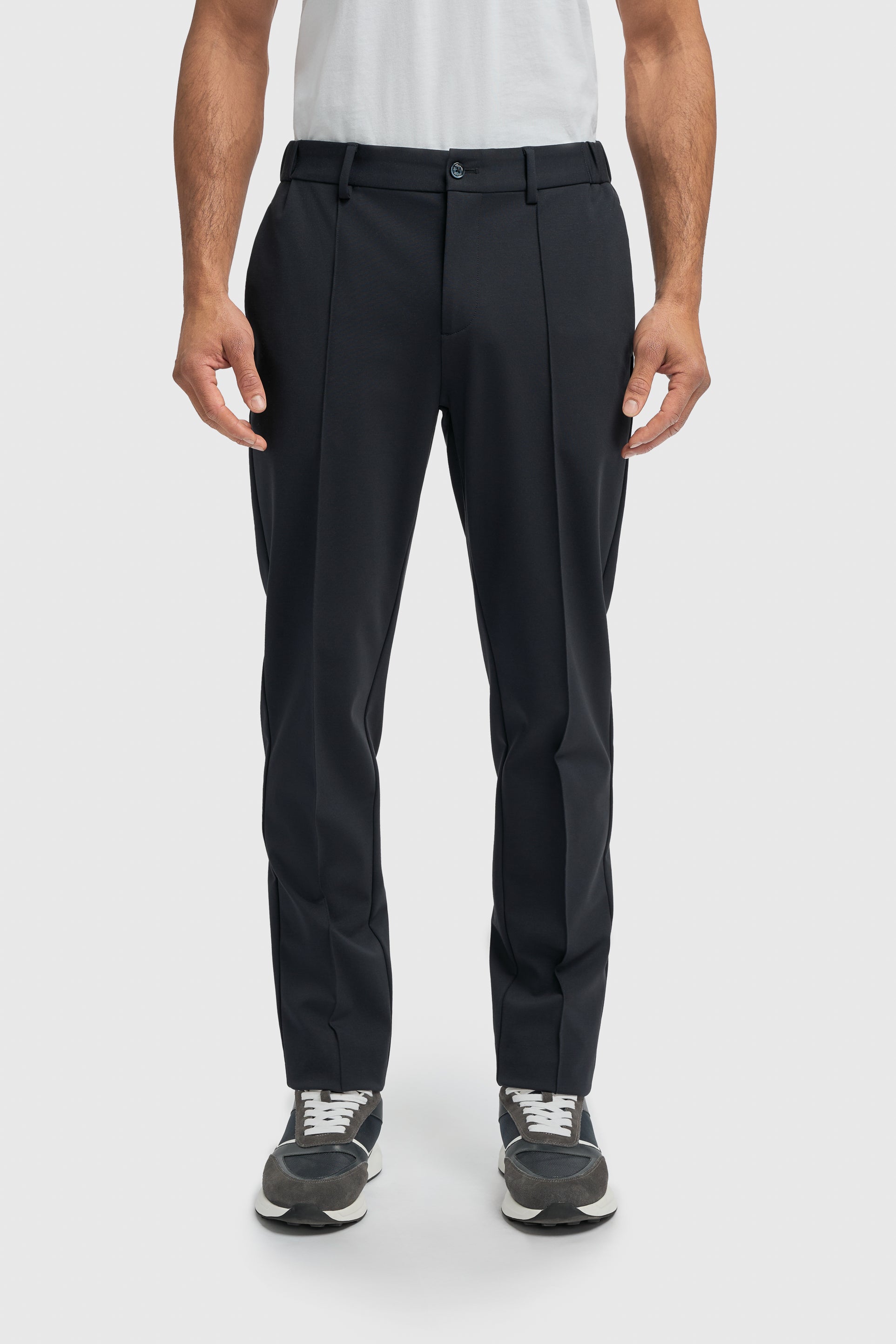 Men’s Casual Tracksuit Trousers - Coney - Navy  Model Picture