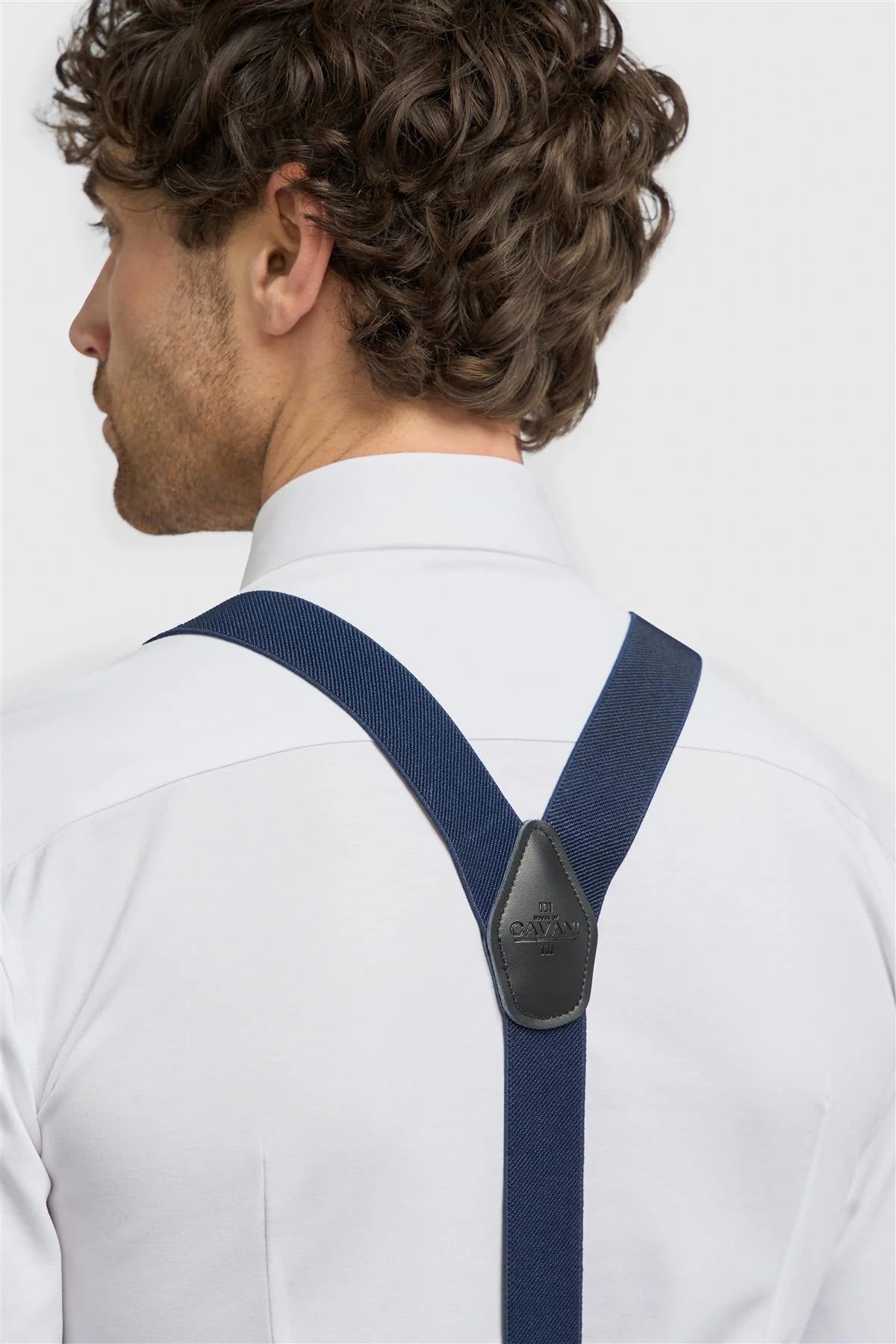 Hosenträger zum Anklipsen für Herren mit verstellbaren Trägern - Marineblau