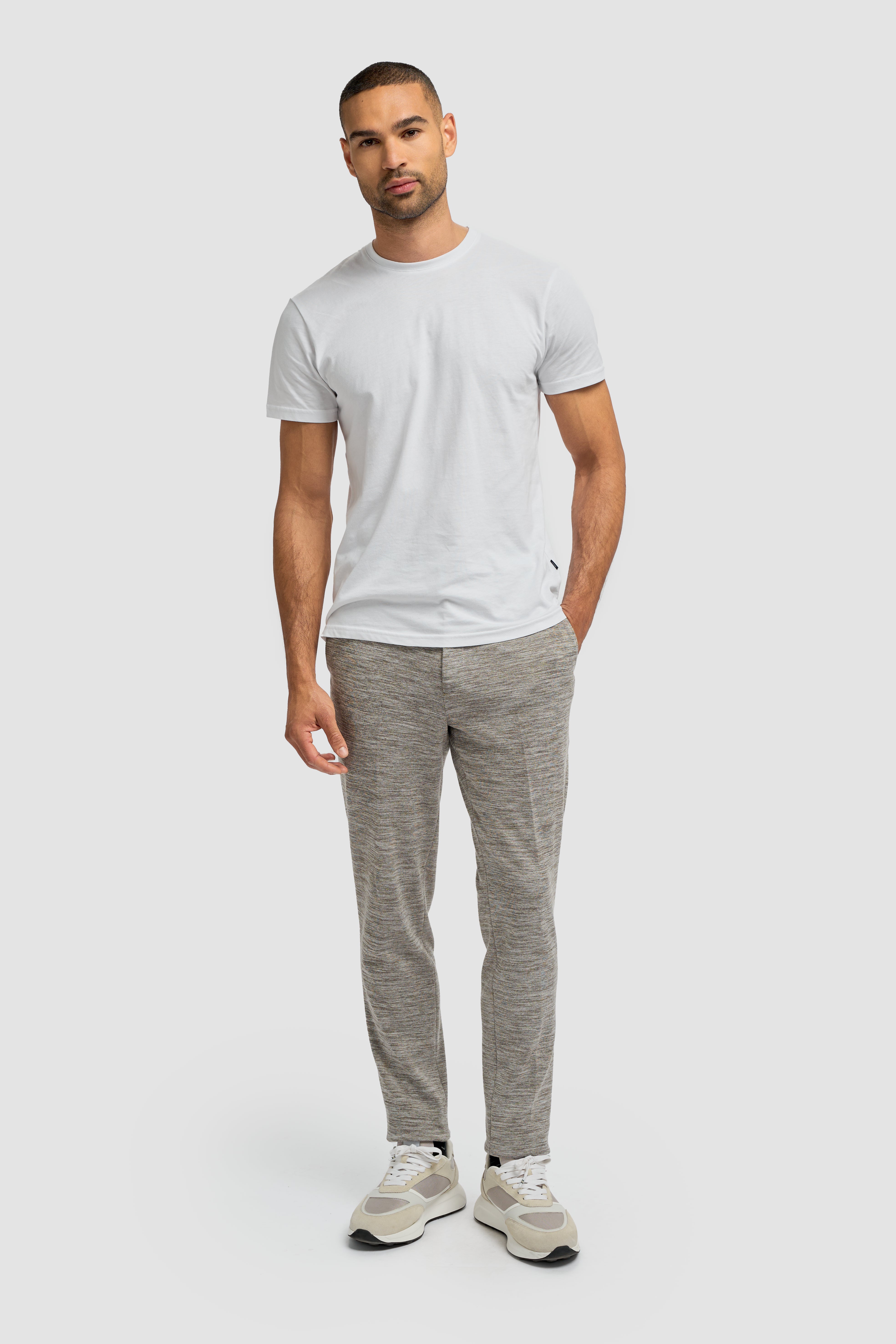 Herren Freizeithose aus Baumwollmischung - c- Taupe Grey
