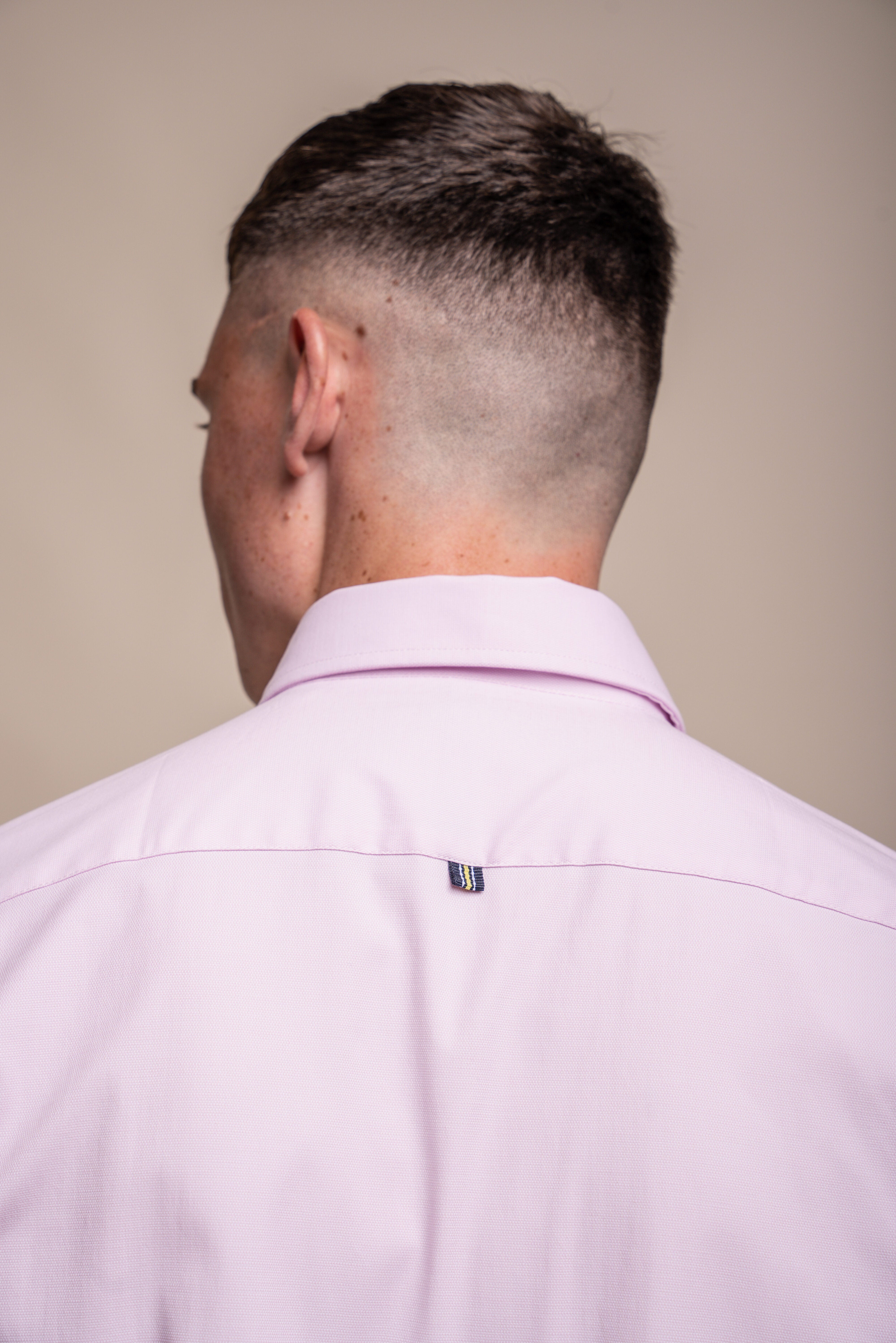 Men's Cotton Casual Shirt - Tessa - Pink Back Detail Picture