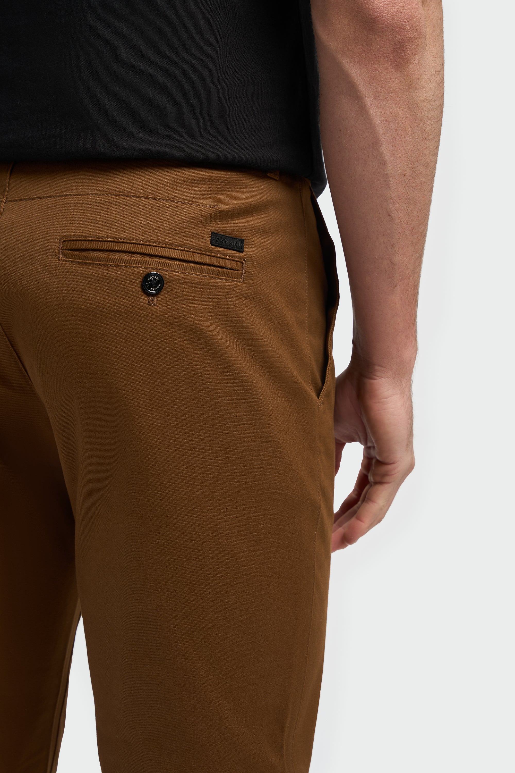 Men's Cotton Chino Trousers - DAKOTA - SIERRA Detail Pictire