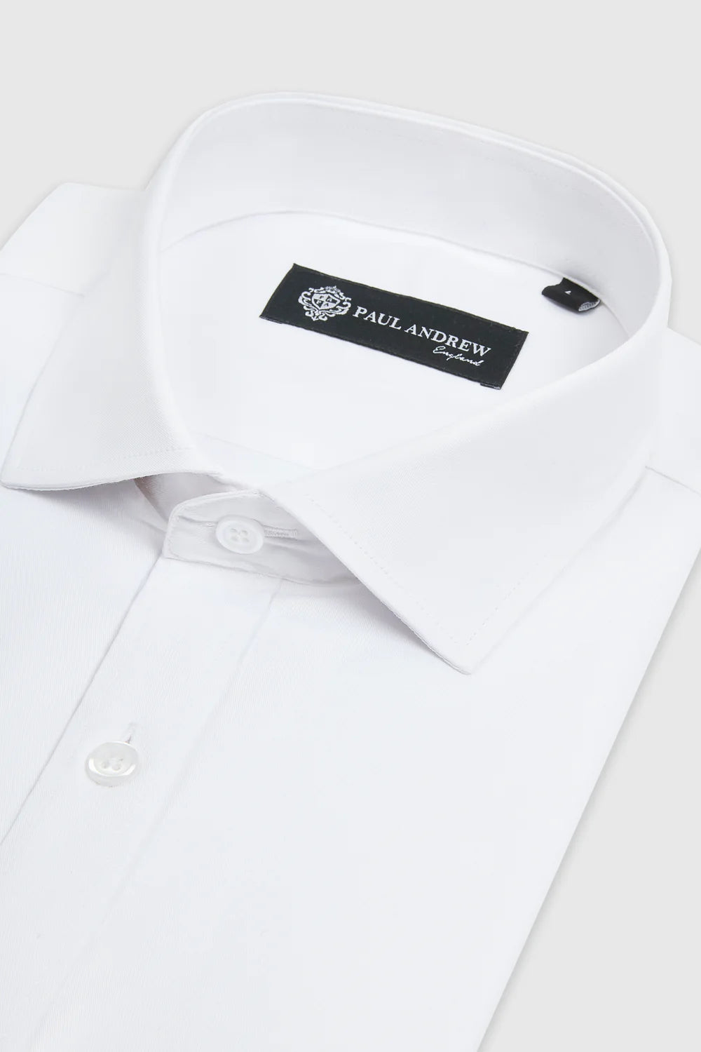 Men's Double Cuff Tailored Fit Formal Shirt - White Side Picture