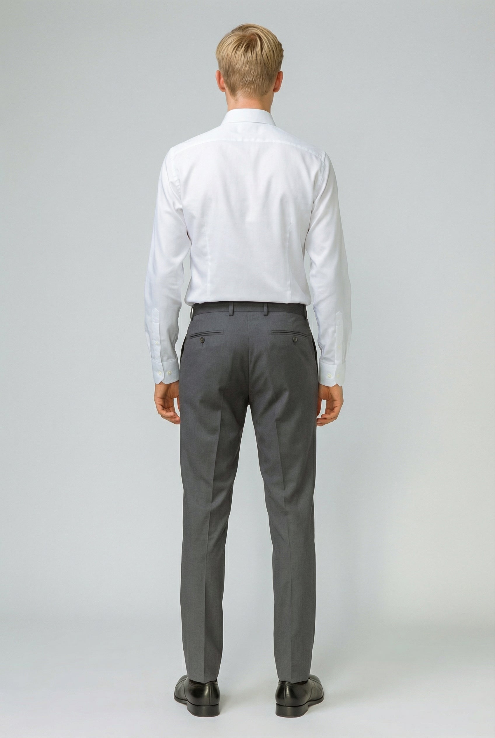 Pantaloni formali grigi da uomo - DYLAN - Grigio