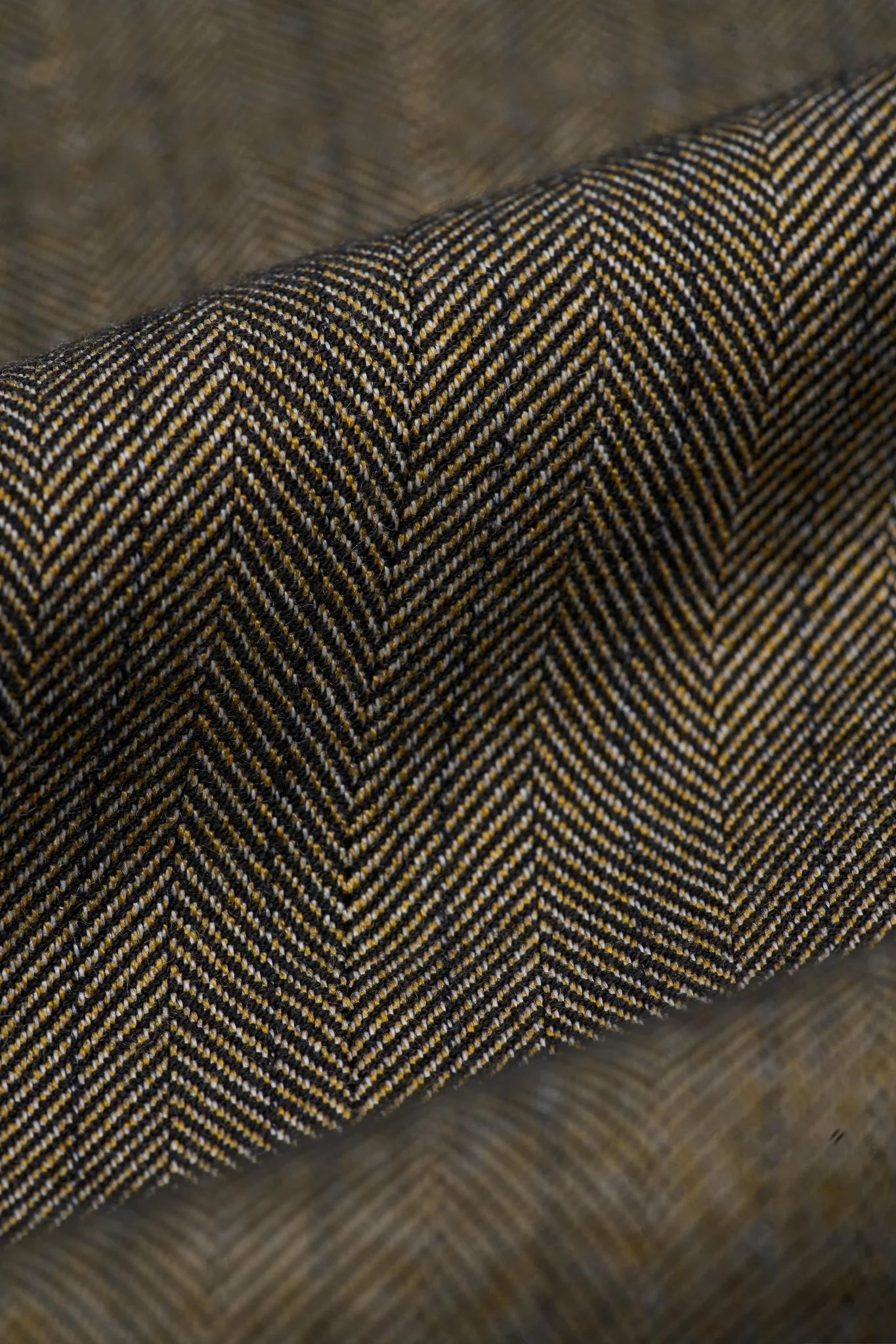 Men’s Herringbone Formal Trousers - Damon - Sage Green