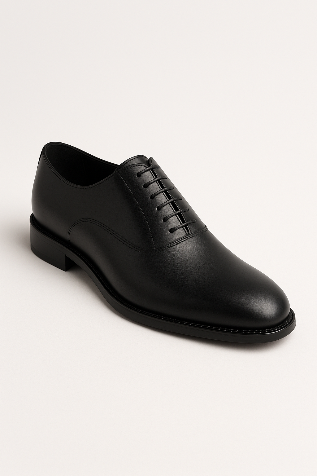 Men’s Matt Oxford Shoes - Soho - Black Side Picture
