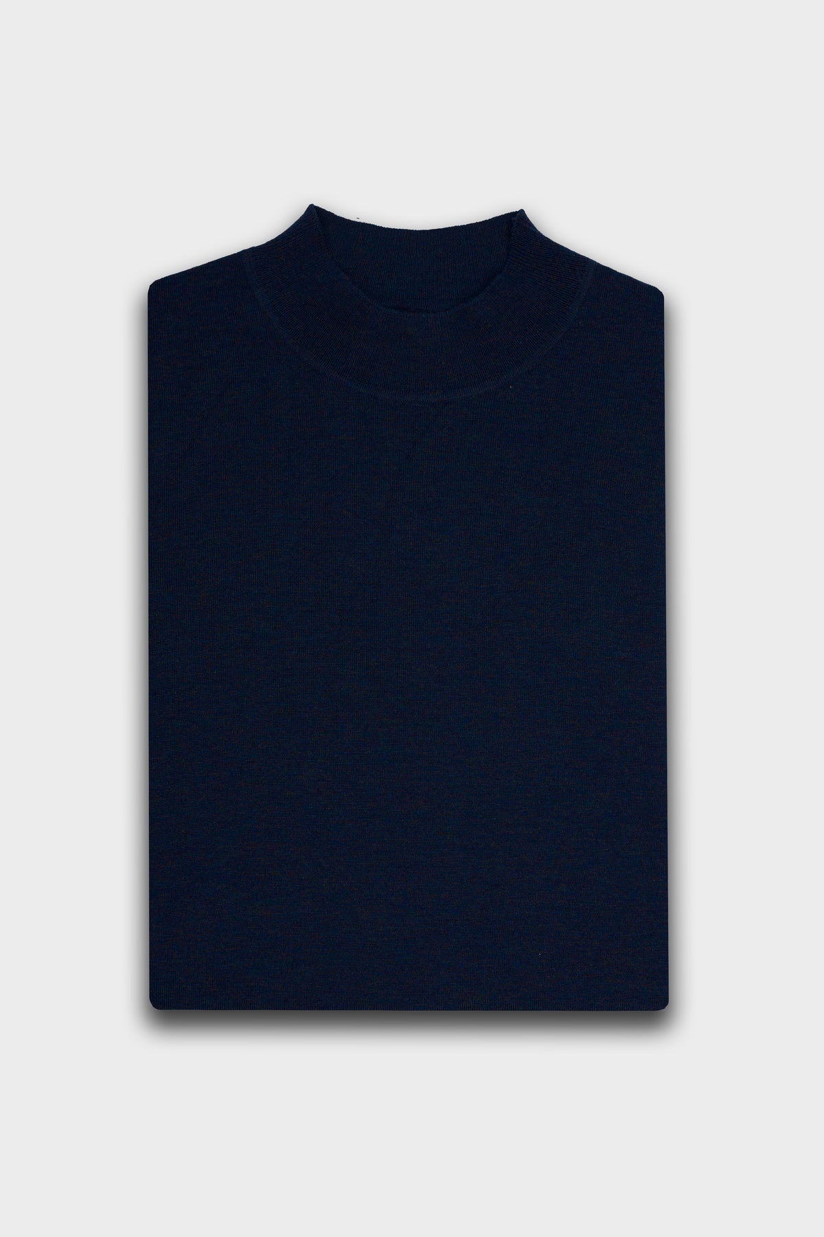 Men's Merino Wool High Neck Knitted Jumper – Cavani Colt Navy