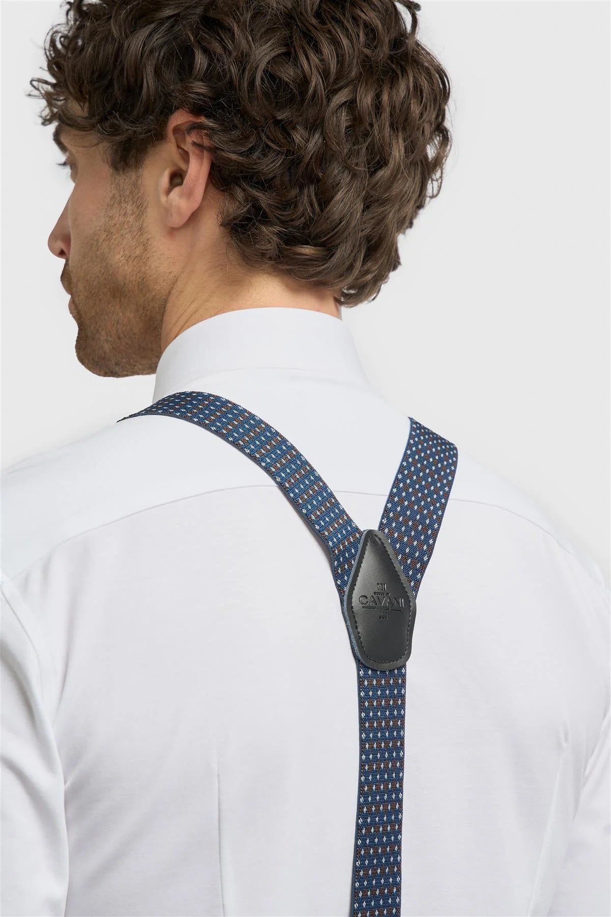  Men’s Patterned Braces with Adjustable Straps  Back Picture