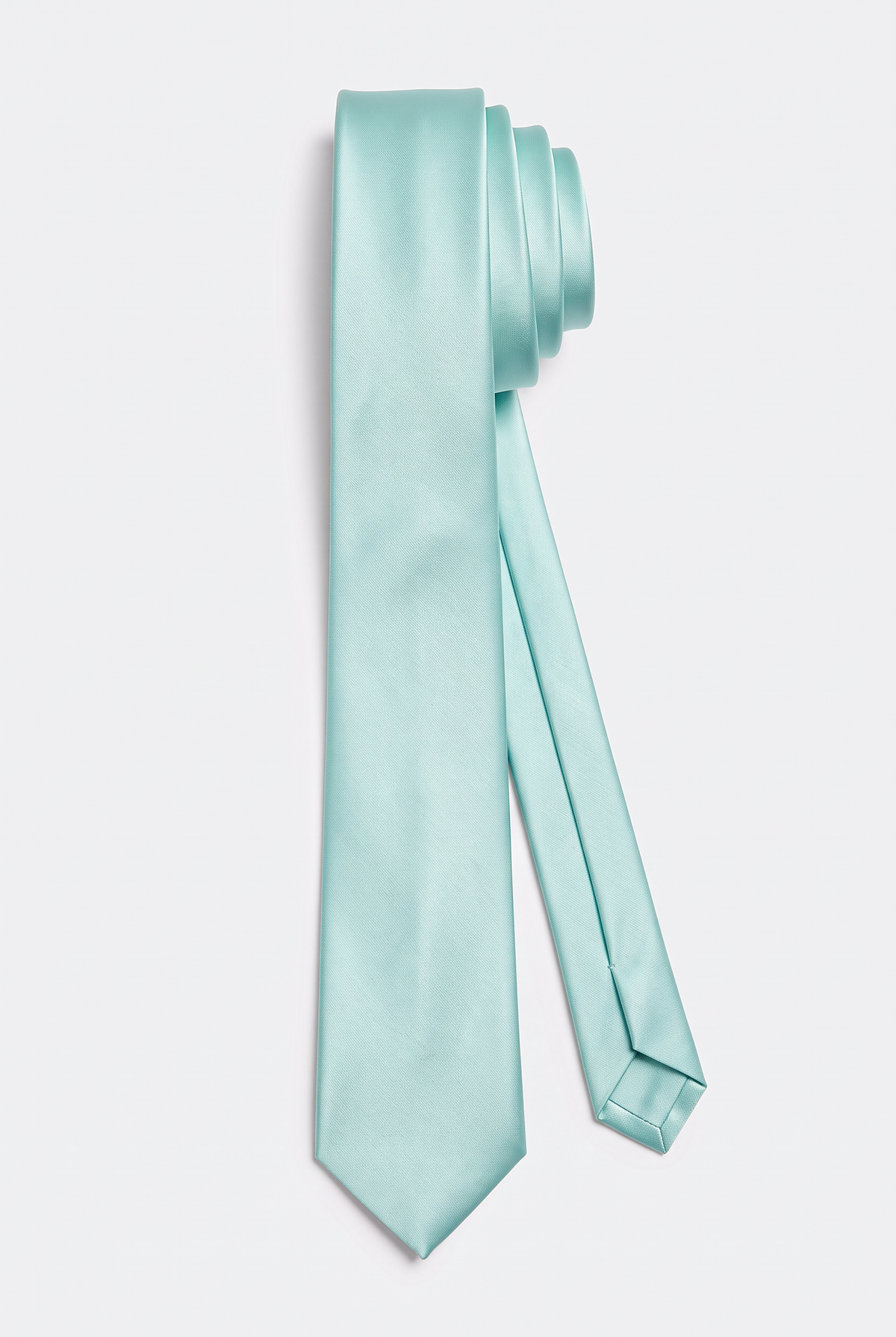 Mint   men's necktie, full-length front view 