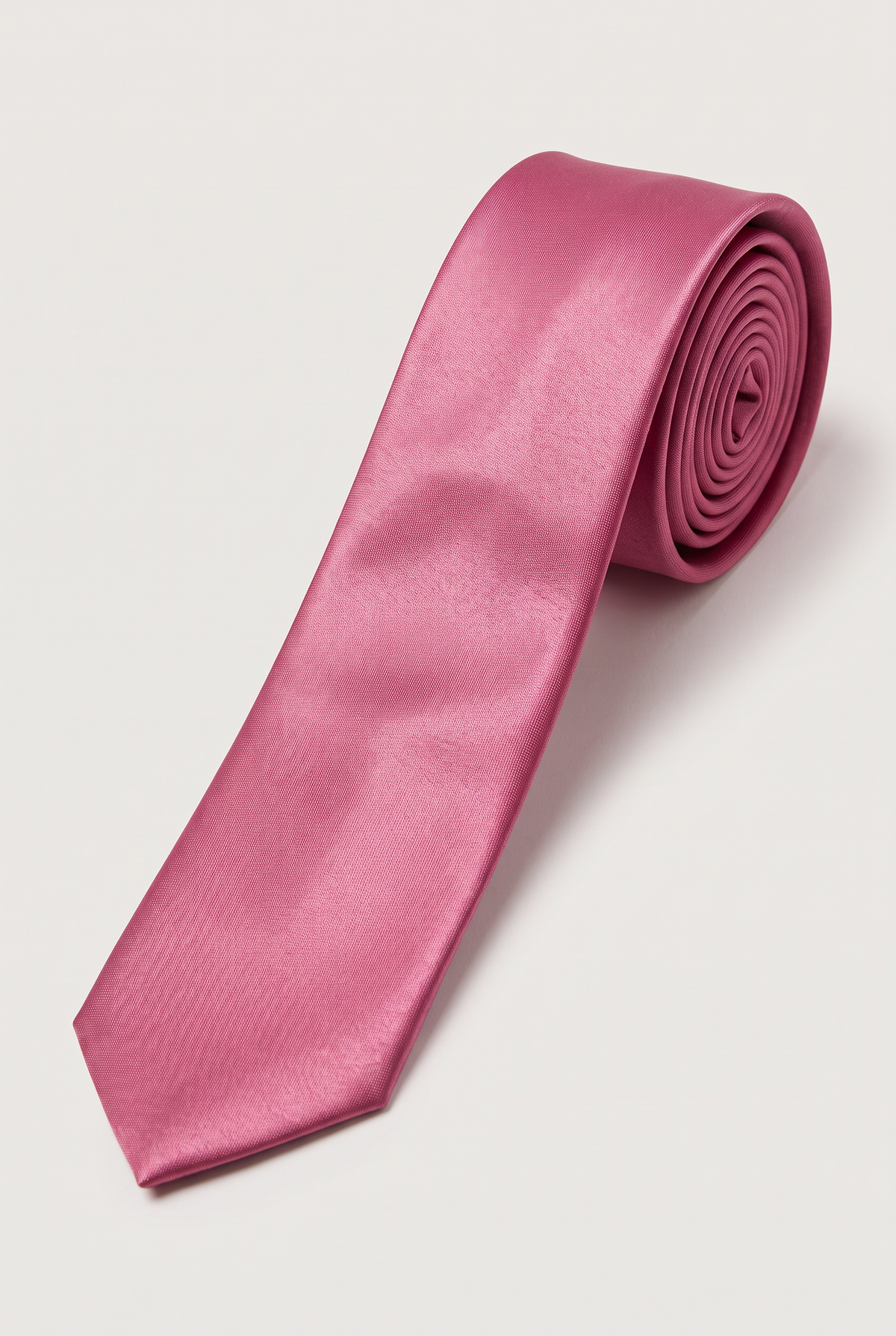 Einfarbige Satin-Krawatte für Herren – klassische formelle Krawatte - Violett