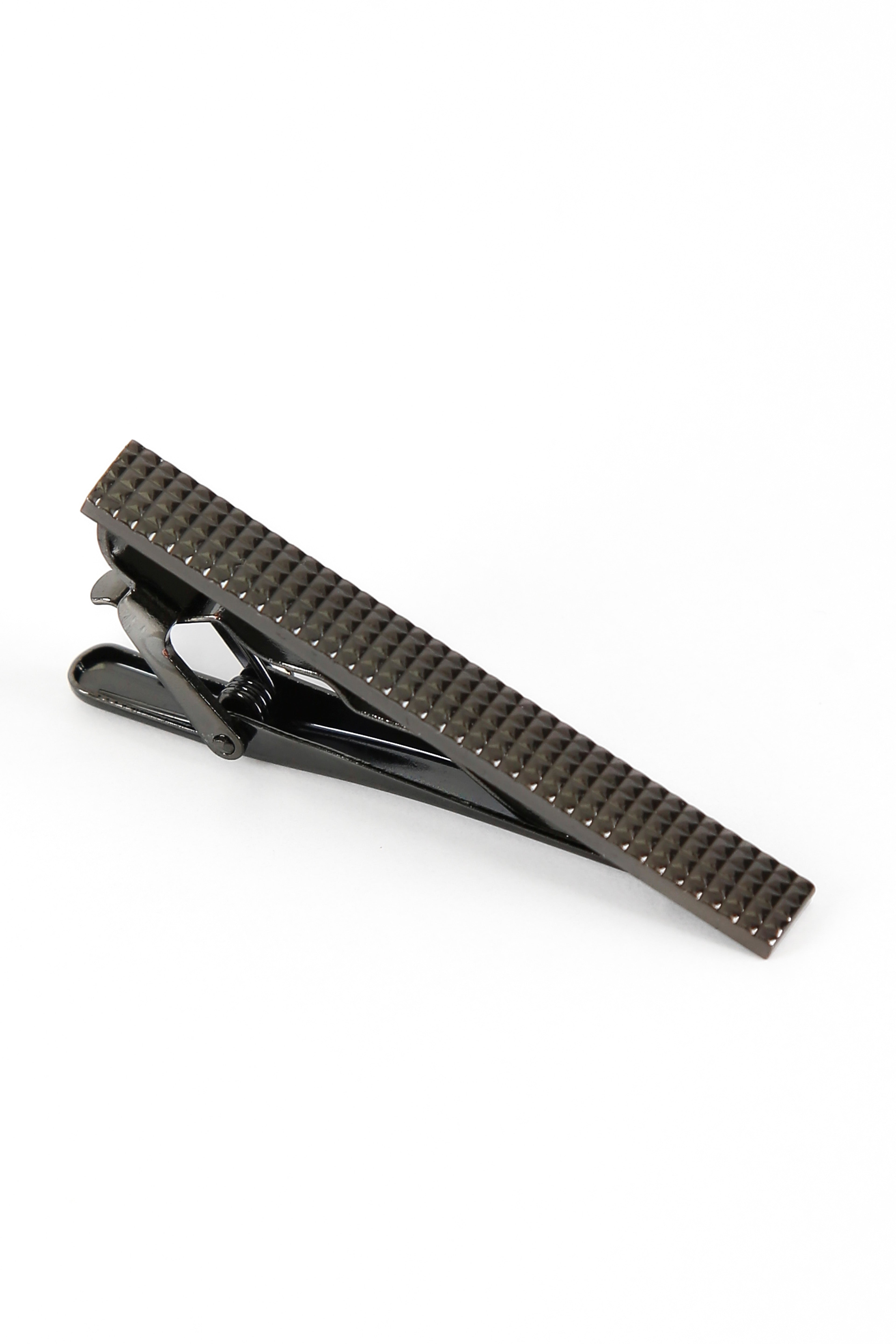 Men's Polka Dotted Tie Hanky & Cufflink Set - Grey Clip Picture