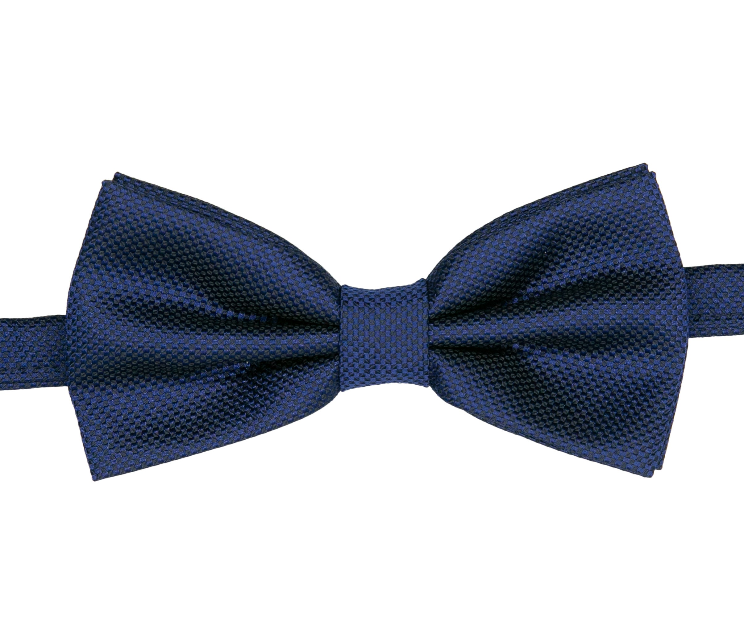 Men’s Pre-Tied Jacquard Dickie Bow Tie Neckwear - Navy Blue