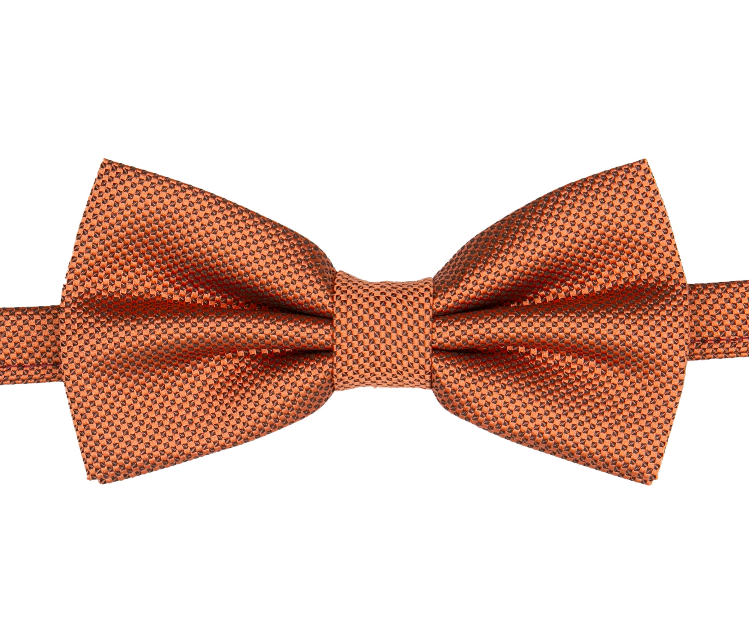 Men’s Pre-Tied Jacquard Dickie Bow Tie Neckwear - Orange