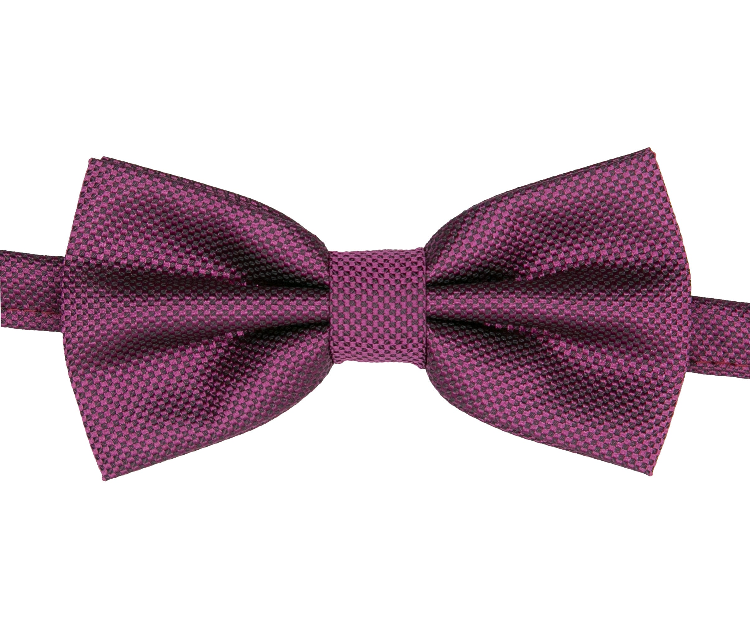 Men’s Pre-Tied Jacquard Dickie Bow Tie Neckwear - Wine Red