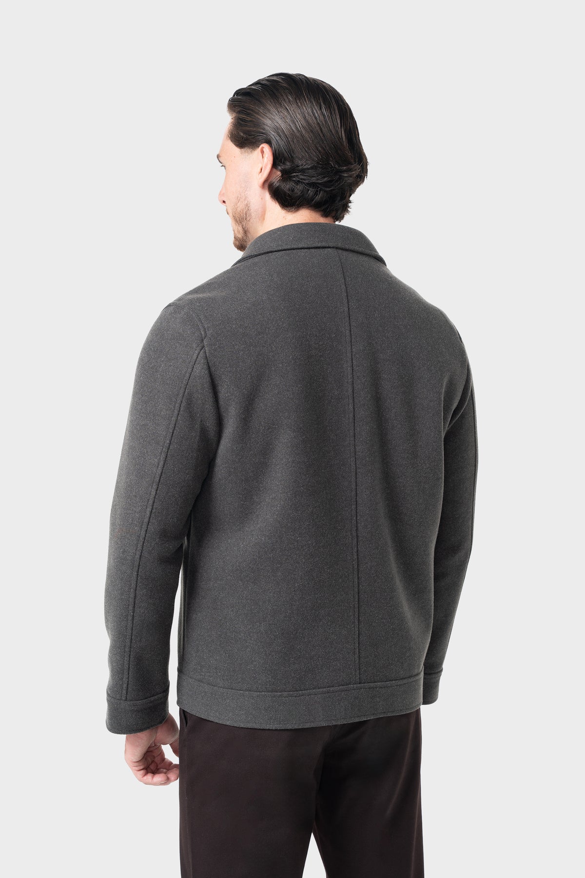 Men’s Short Jacket - Cavani Steed Grey model back picture