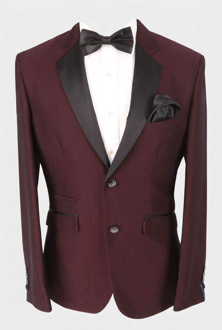 Costume formel 2 pièces coupe slim pour homme - Modèle MYERS WINE