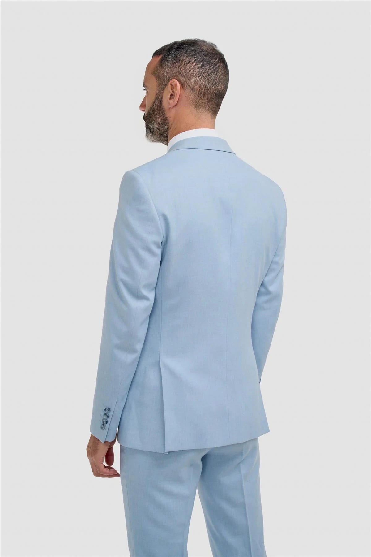 Blazer formale slim fit da uomo - Malibu – Blu cielo
