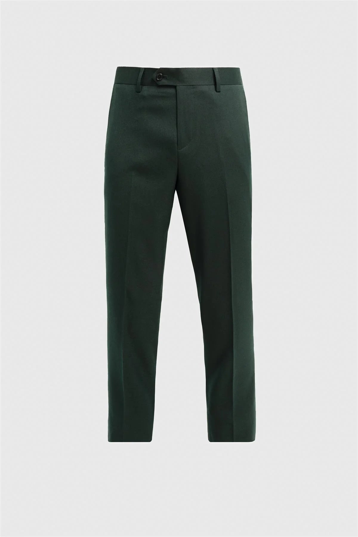 Herren Slim Fit formelle Anzughose - Malibu - Waldgrün