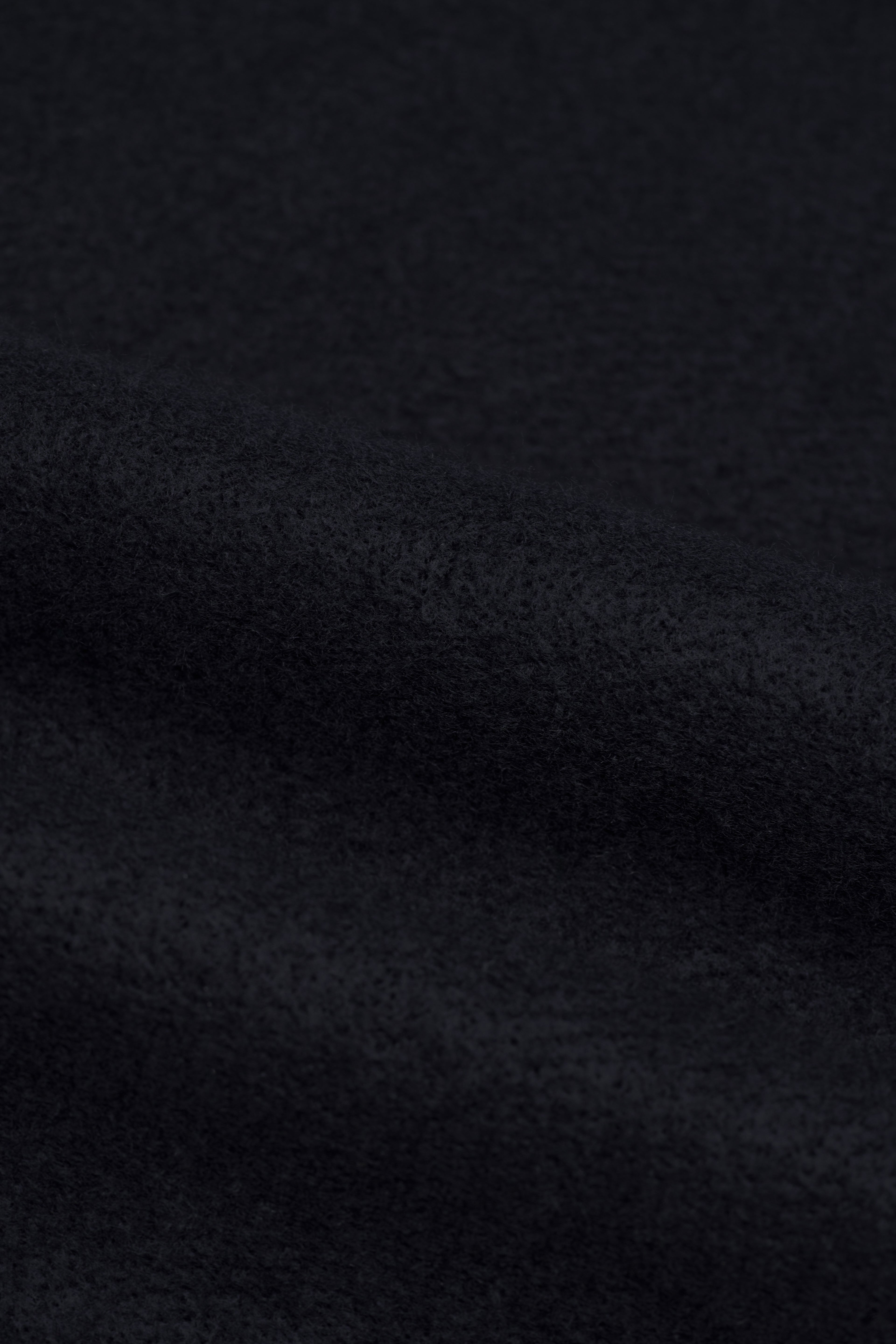 Weicher Strickschal mit Fransen für Herren – Marineblau