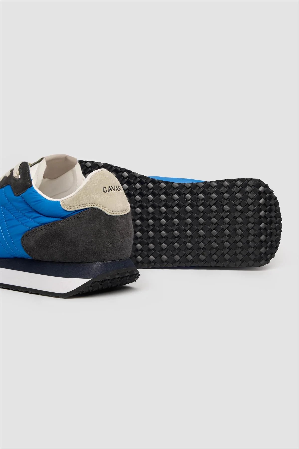 Men’s Suede-Accented Runner Trainers - International Runners - Blue Sole Picture