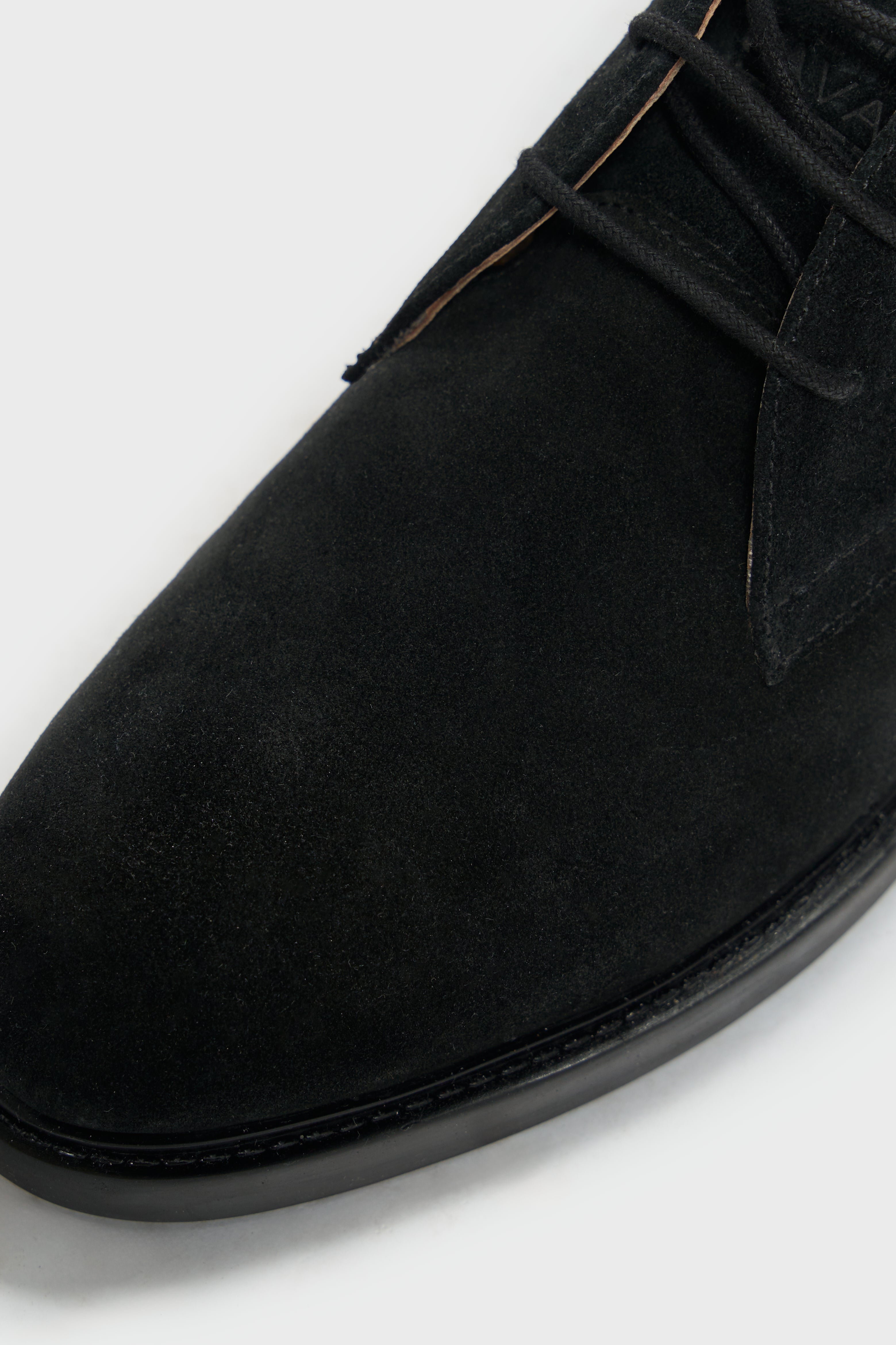 Men’s Suede Leather Chukka Boots - Fernando -Black Detail Picture