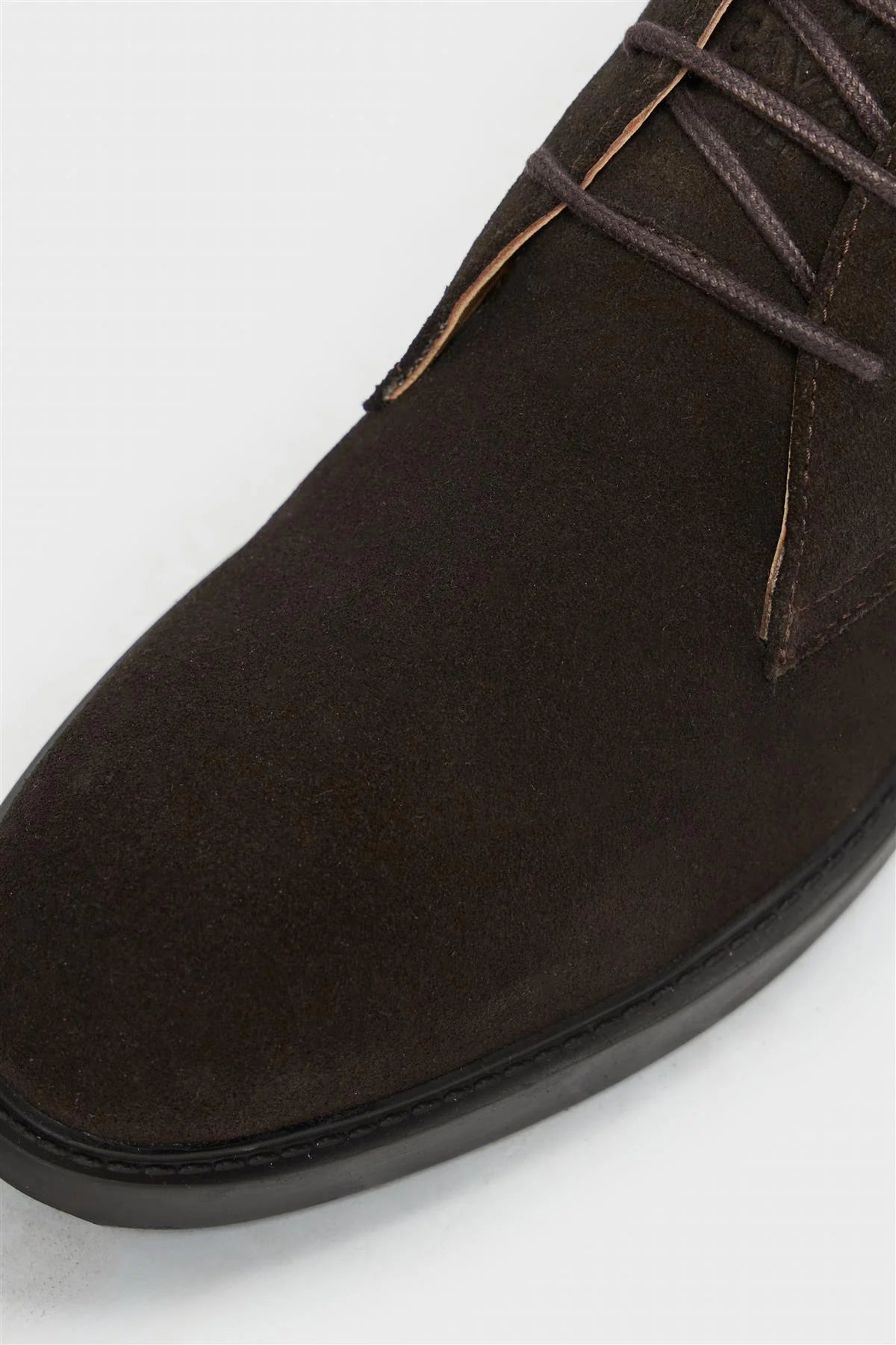 Men’s Suede Leather Chukka Boots - Fernando -Brown Detail Picture