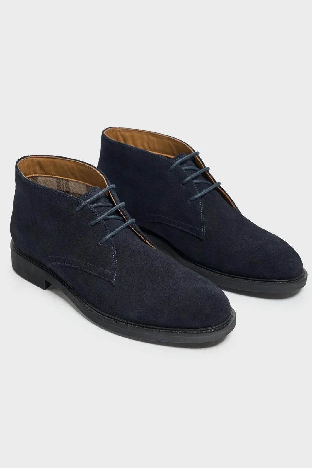 Men’s Suede Leather Chukka Boots - Fernando -Navy Pair Picture