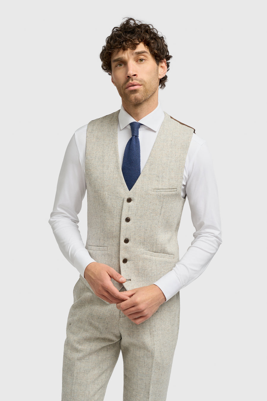 Gilet da uomo in tweed