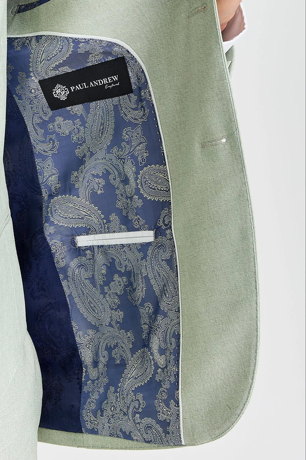 بدلة رسمية مكونة من 3 قطع للرجال - مقاس مفصل - بيلمونت - أخضر حكيم