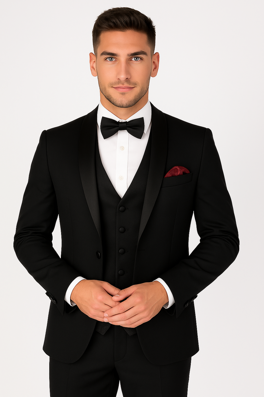 Costume smoking noir coupe cintrée pour homme - FORD - Noir