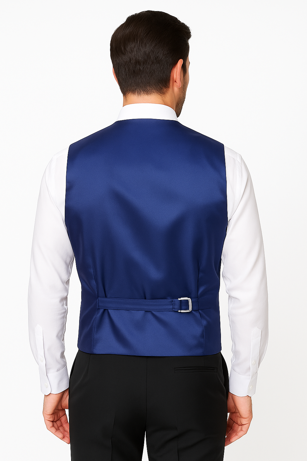 Jungen Slim Fit Swirl Royalblaue Weste - Blau