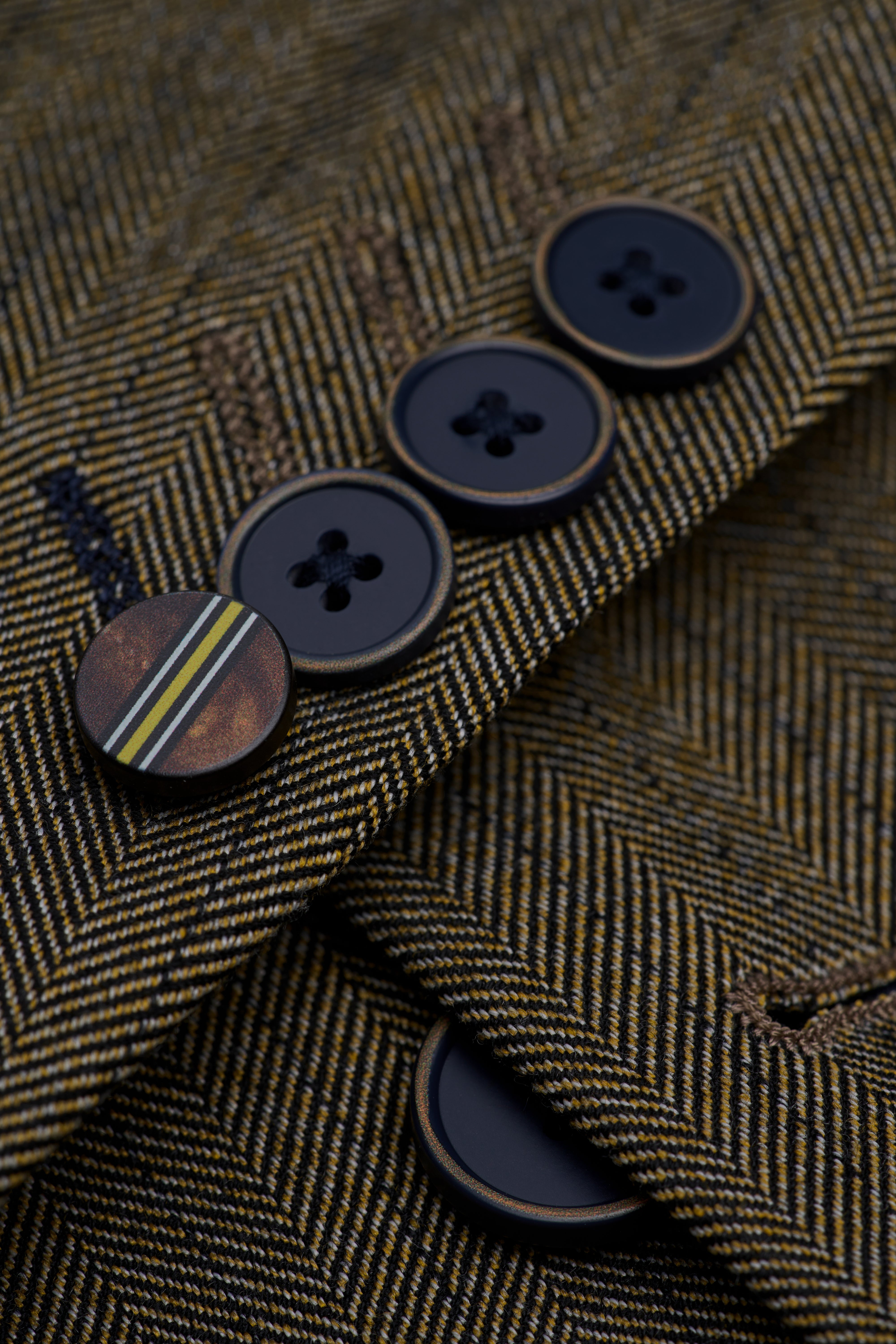 Men’s Herringbone Formal Suit Jacket - Damon - Sage Green