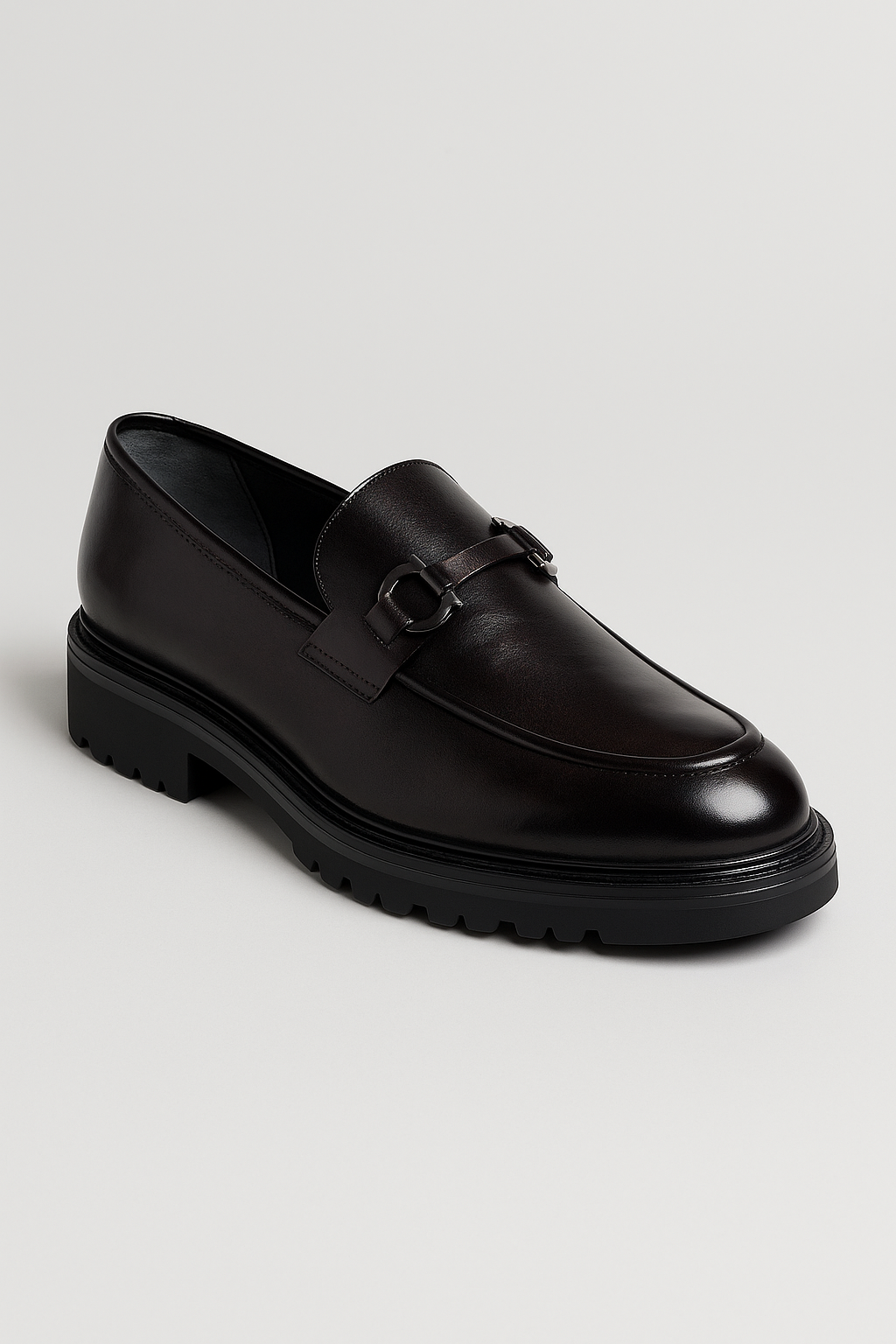 Men’s Horsebit Loafer Shoes - KENSIGNTON  - Black Side Picture