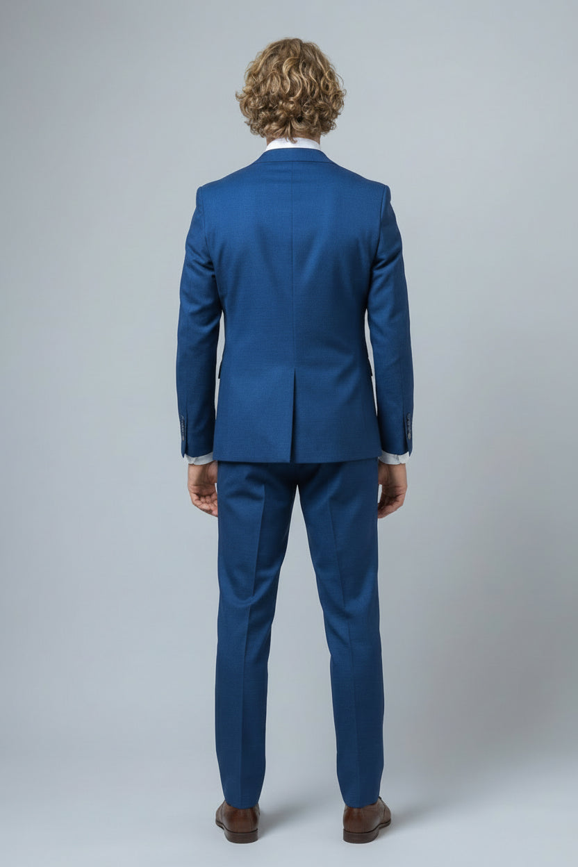 Traje ajustado azul índigo para hombre - MATEO - Azul índigo