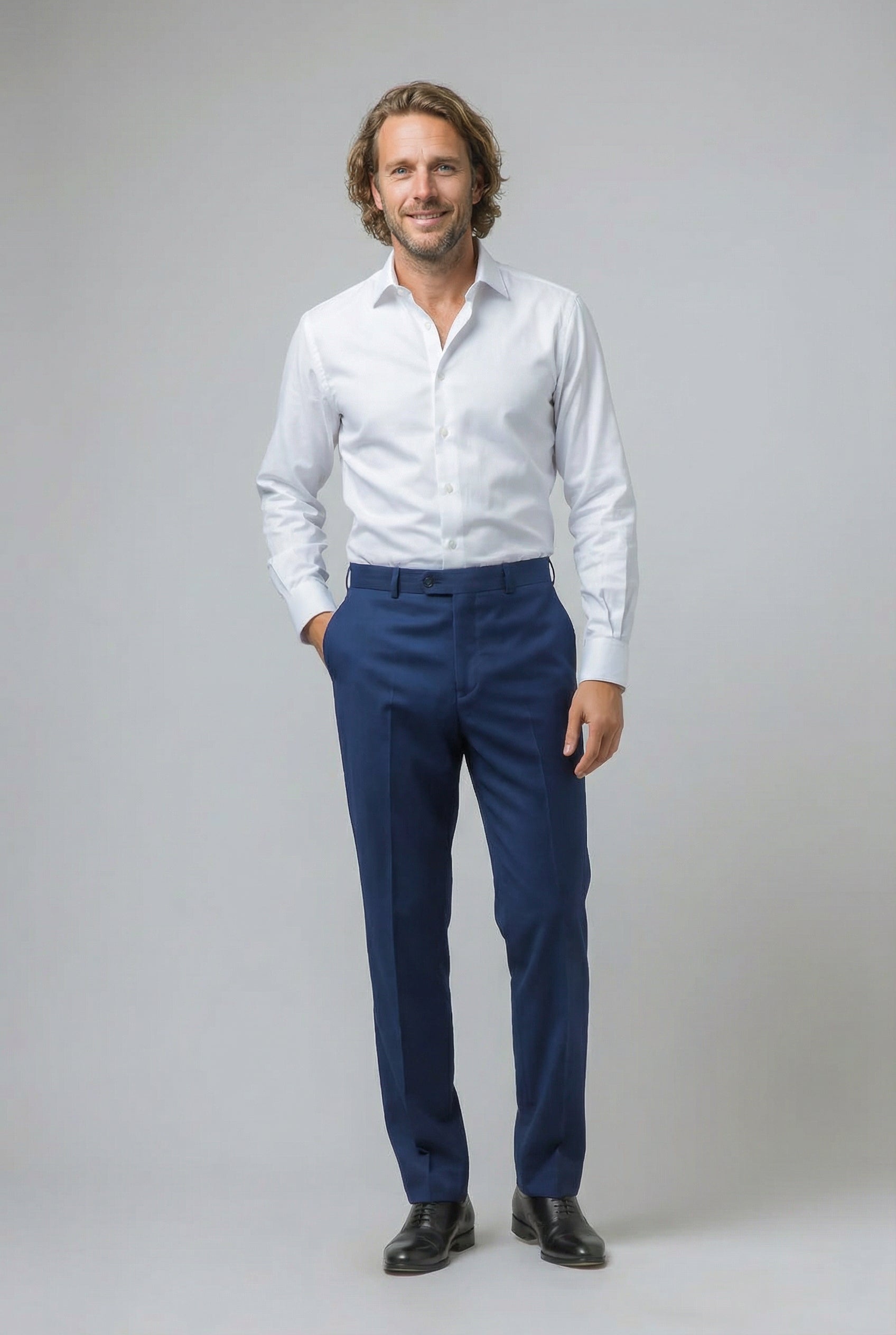 Traje azul marino ajustado para hombre - ISAAC - Azul marino
