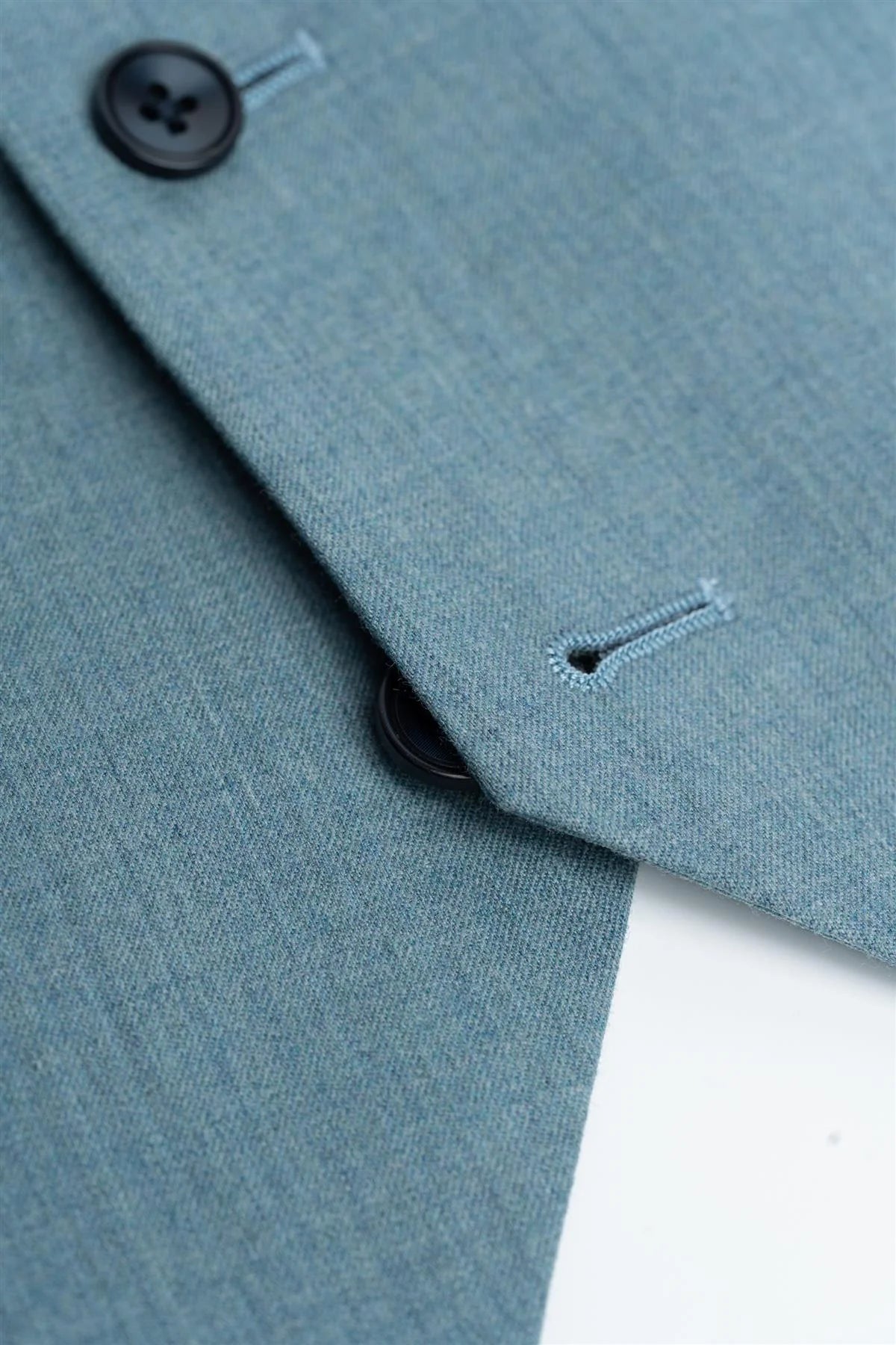 Herren Woll Slim Fit Formelle Weste - James - Marine Blau