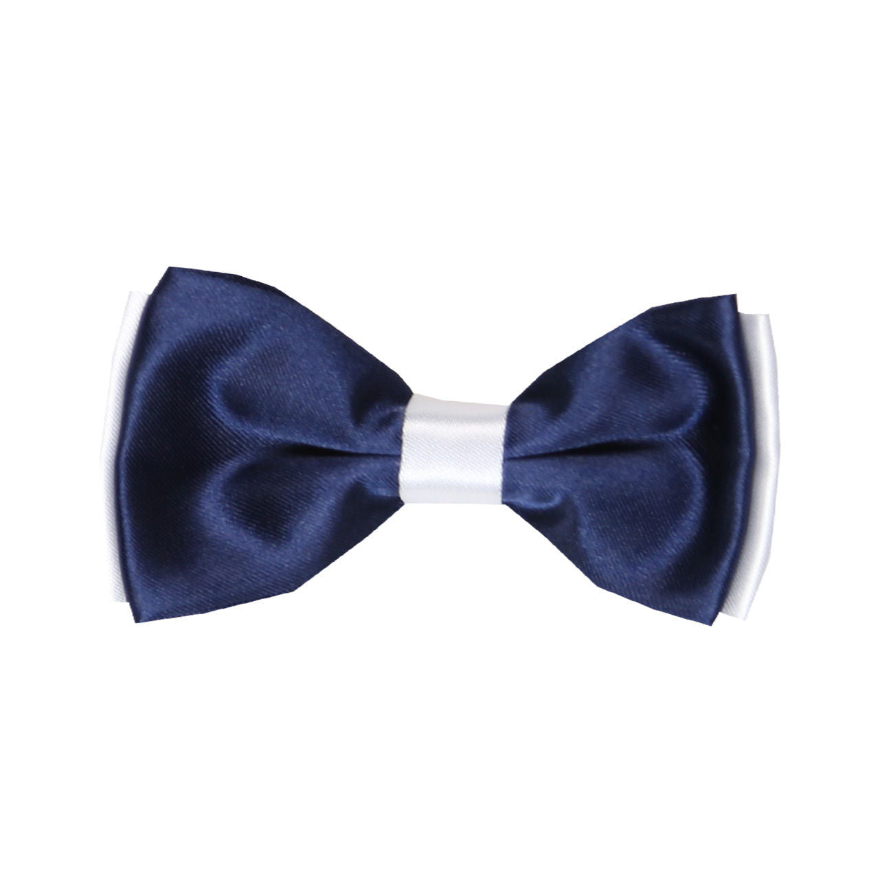 Jungen Vorgebundene Verstellbare Fliege & Taschentuch-Set - Schwarz - Weiß