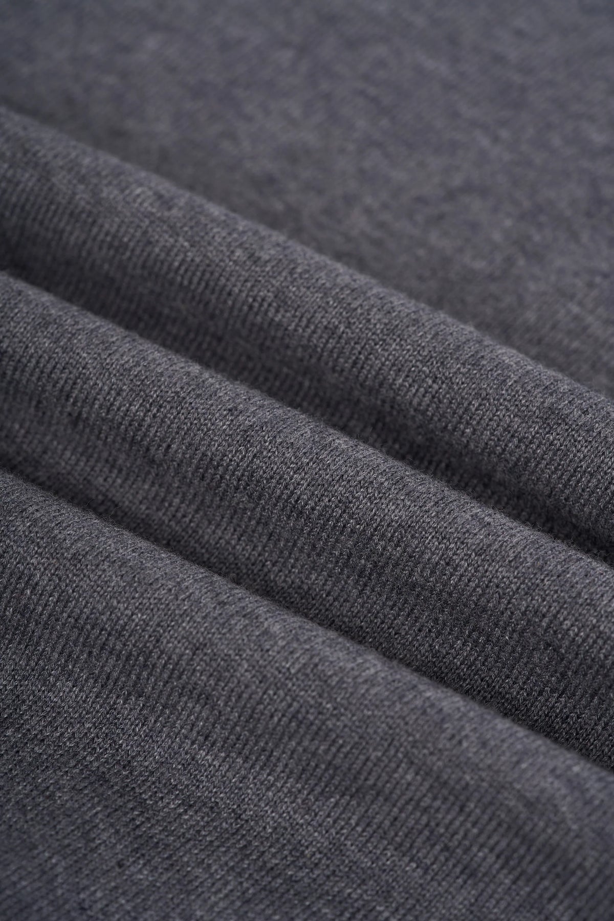 Men's Cotton Knitted Hooded Jumper – Cavani Pablo Grey fabric picture