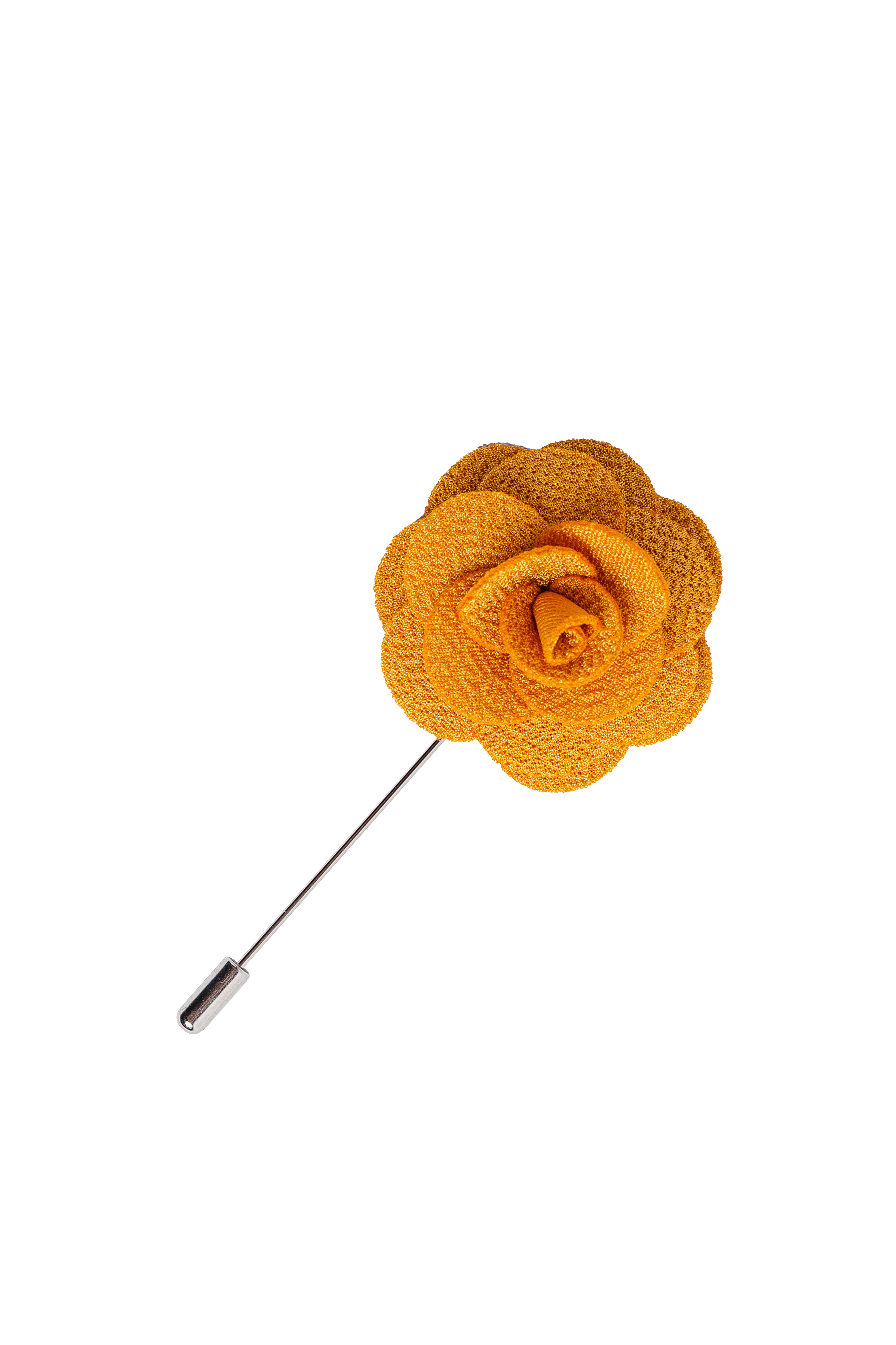 Unisex Flower Suit Blazer Lapel Pin - Gold Picture