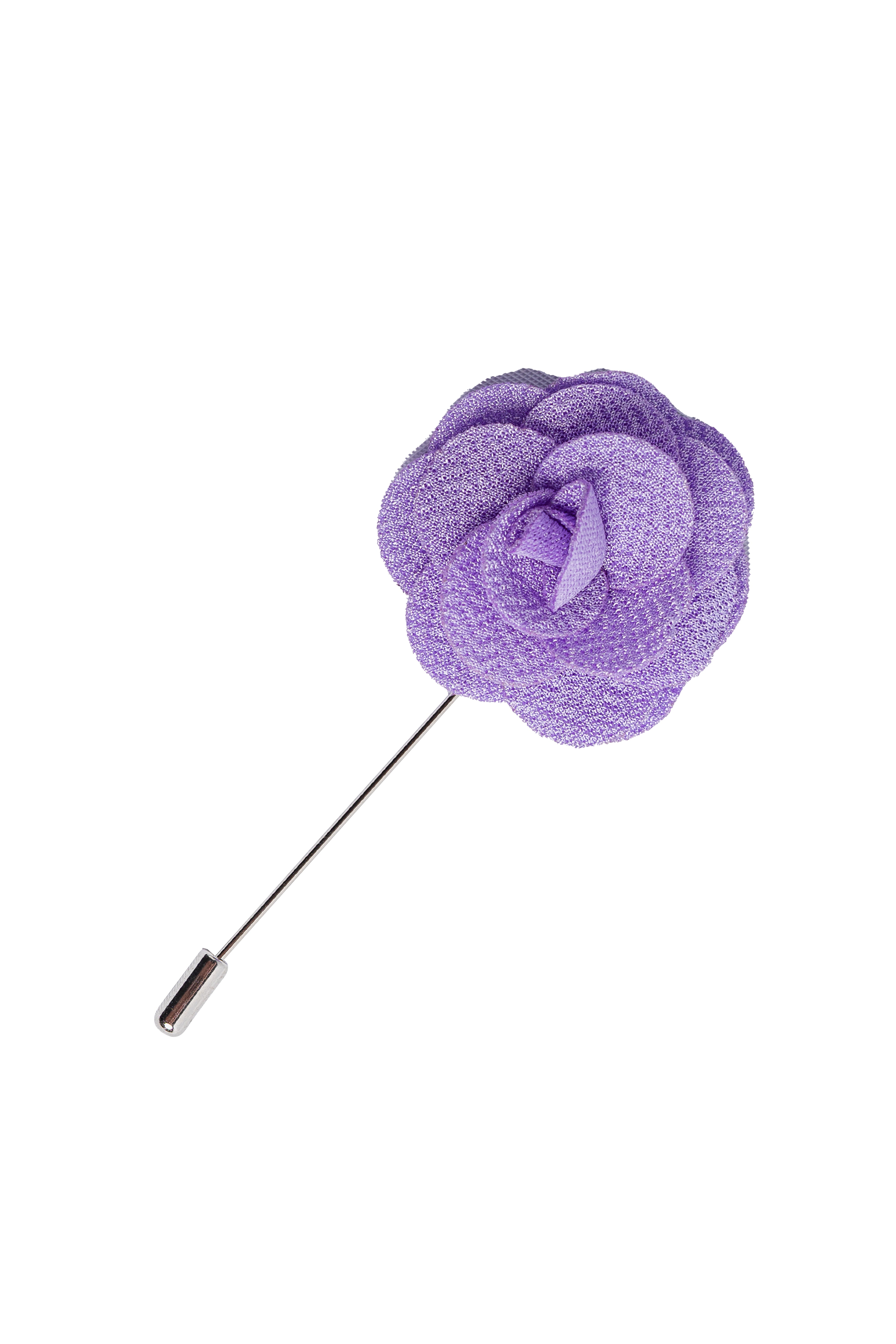 Unisex Flower Suit Blazer Lapel Pin - Purple Picture