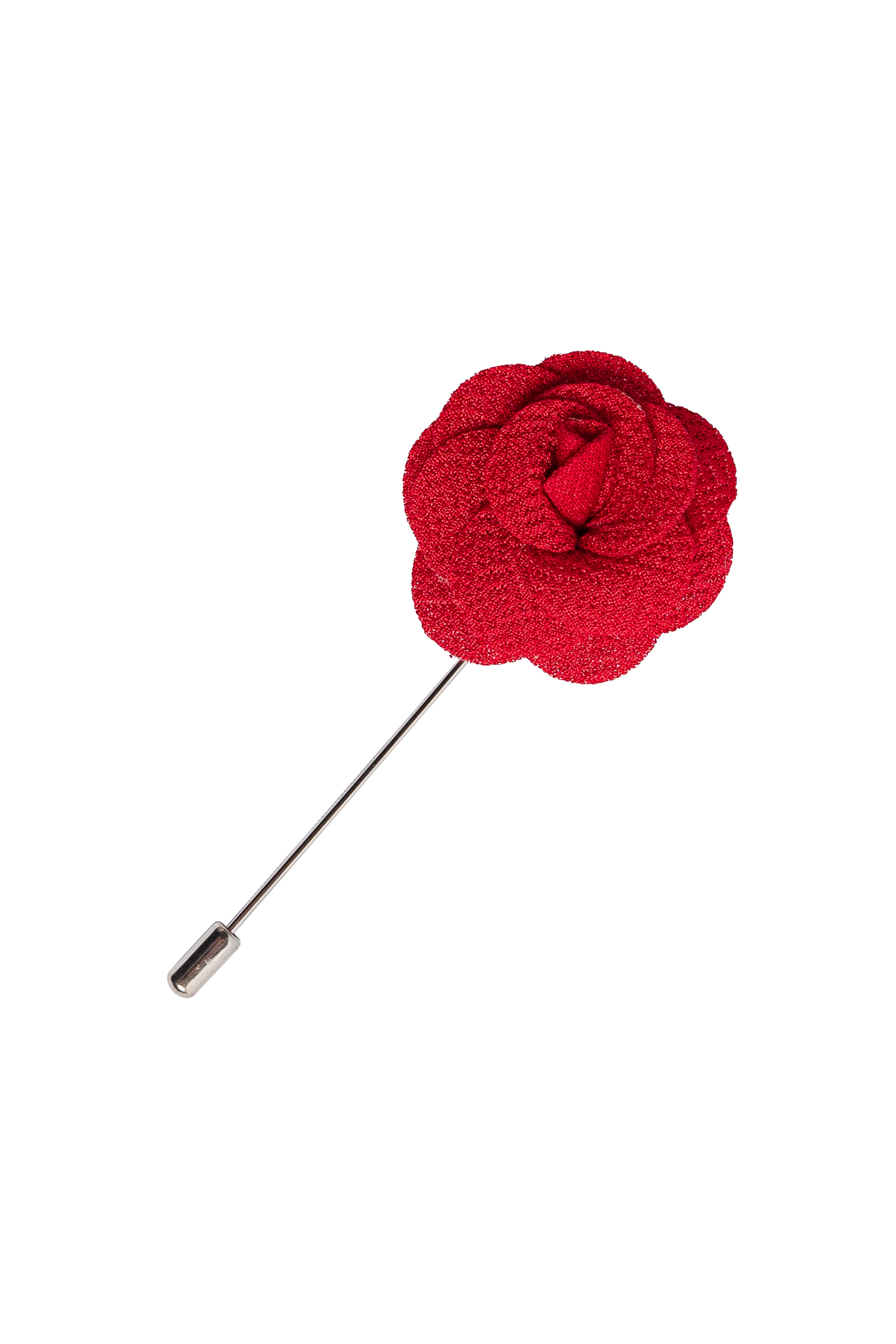 Unisex Flower Suit Blazer Lapel Pin - Red Picture