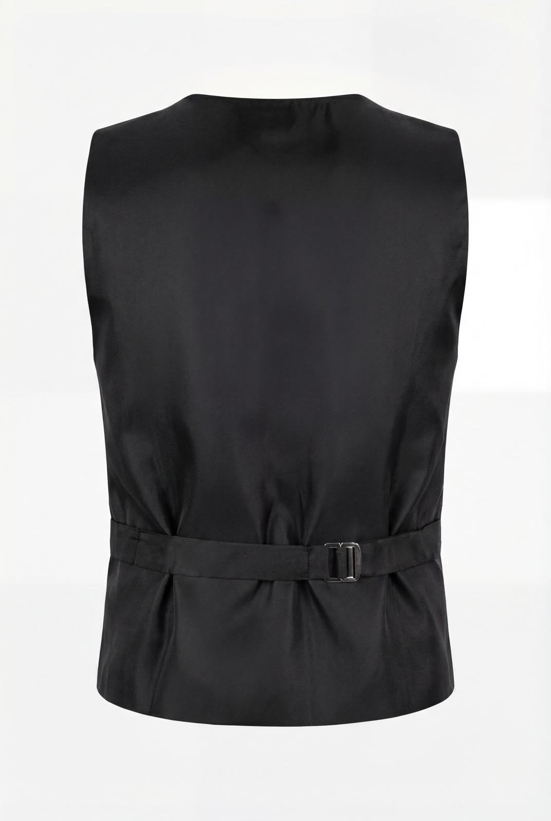 Jungen Slim Fit 8-teiliges formelles Anzugset – Schwarz