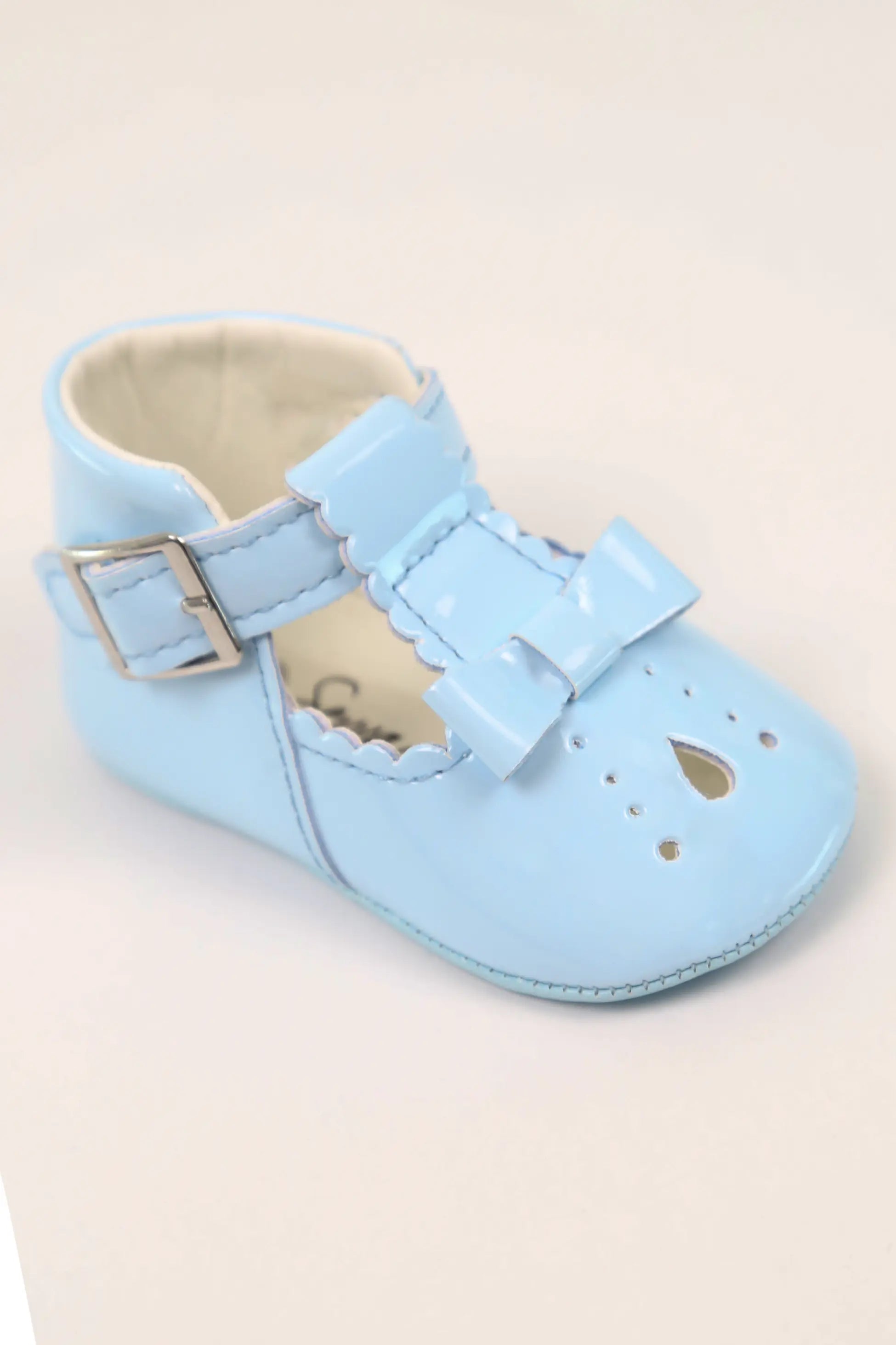 Unisex Baby Patent Shoes - HARPER - White