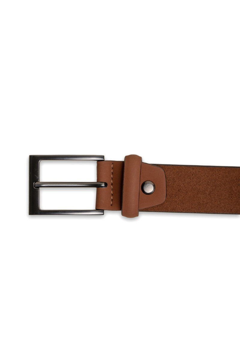 Accessoire ceinture en cuir pour hommes - Marron Rouille