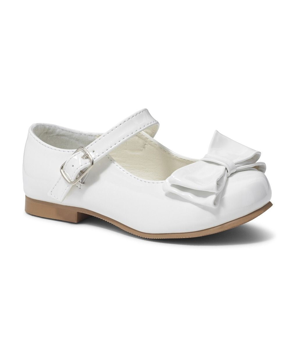 Chaussures Mary Jane Vernies avec Nœud pour Filles - LIYA - Blanc