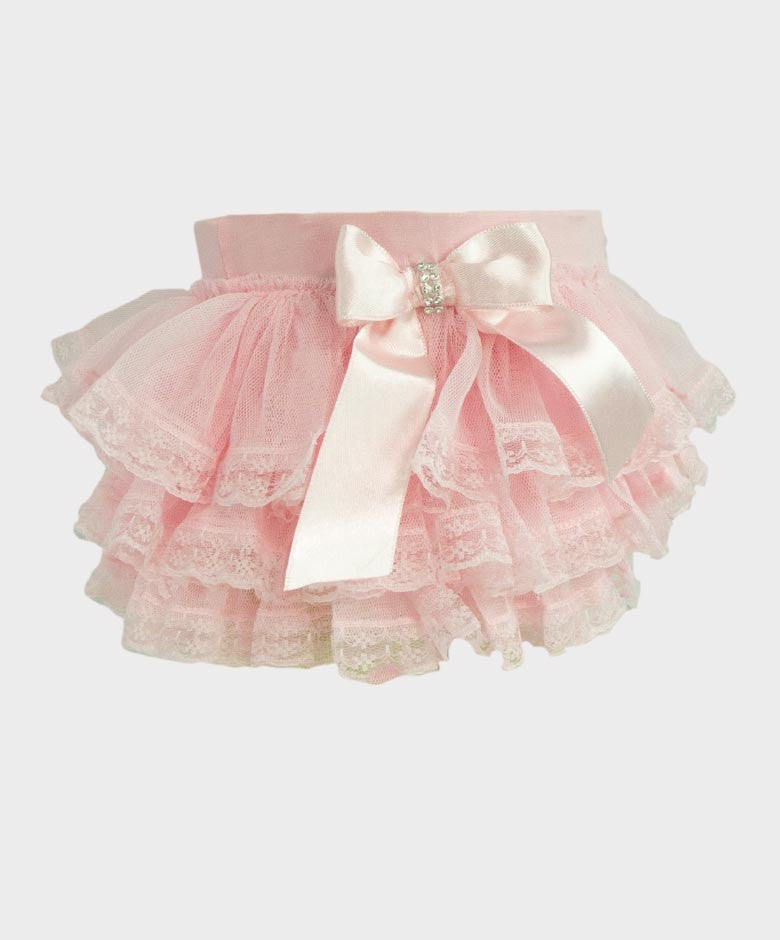 Baby Mädchen Rüschen Spitzen Bloomers - Pink