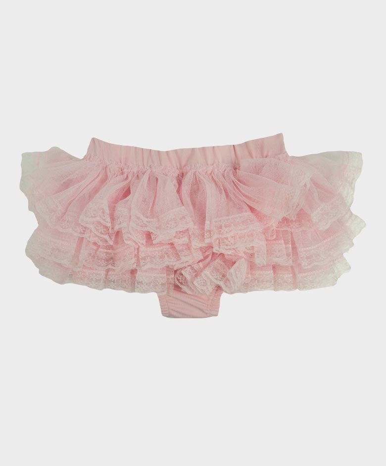 Baby Mädchen Rüschen Spitzen Bloomers - Pink