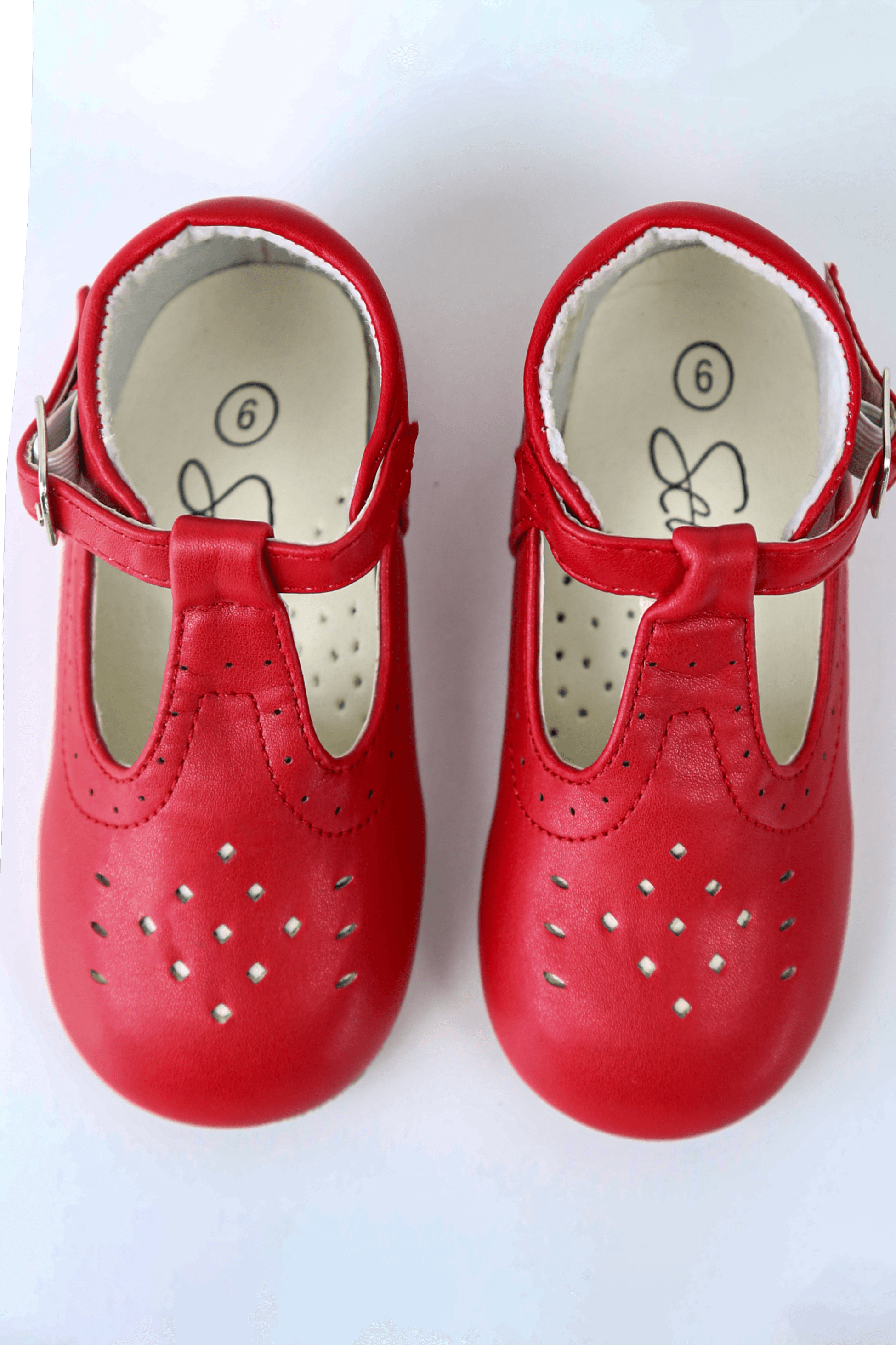 Chaussures Mary Jane à Boucle Unisexe pour Enfants - AARON - Rouge