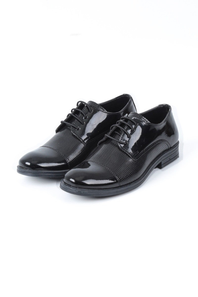 Chaussures Derby Vernies Noires pour Garçons - UTAH - Noir