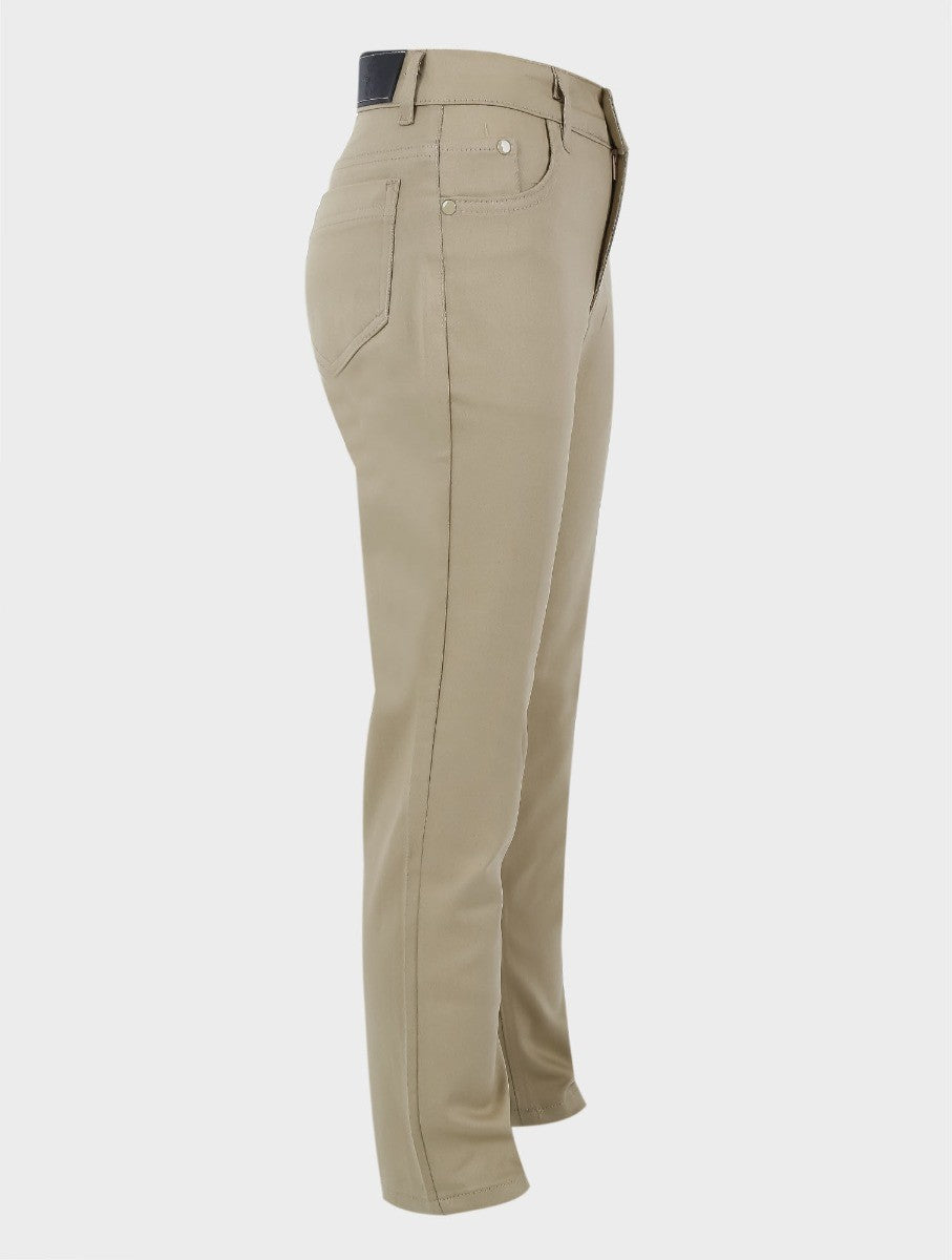 Pantalons Chino Élastiques Décontractés pour Garçons - Beige