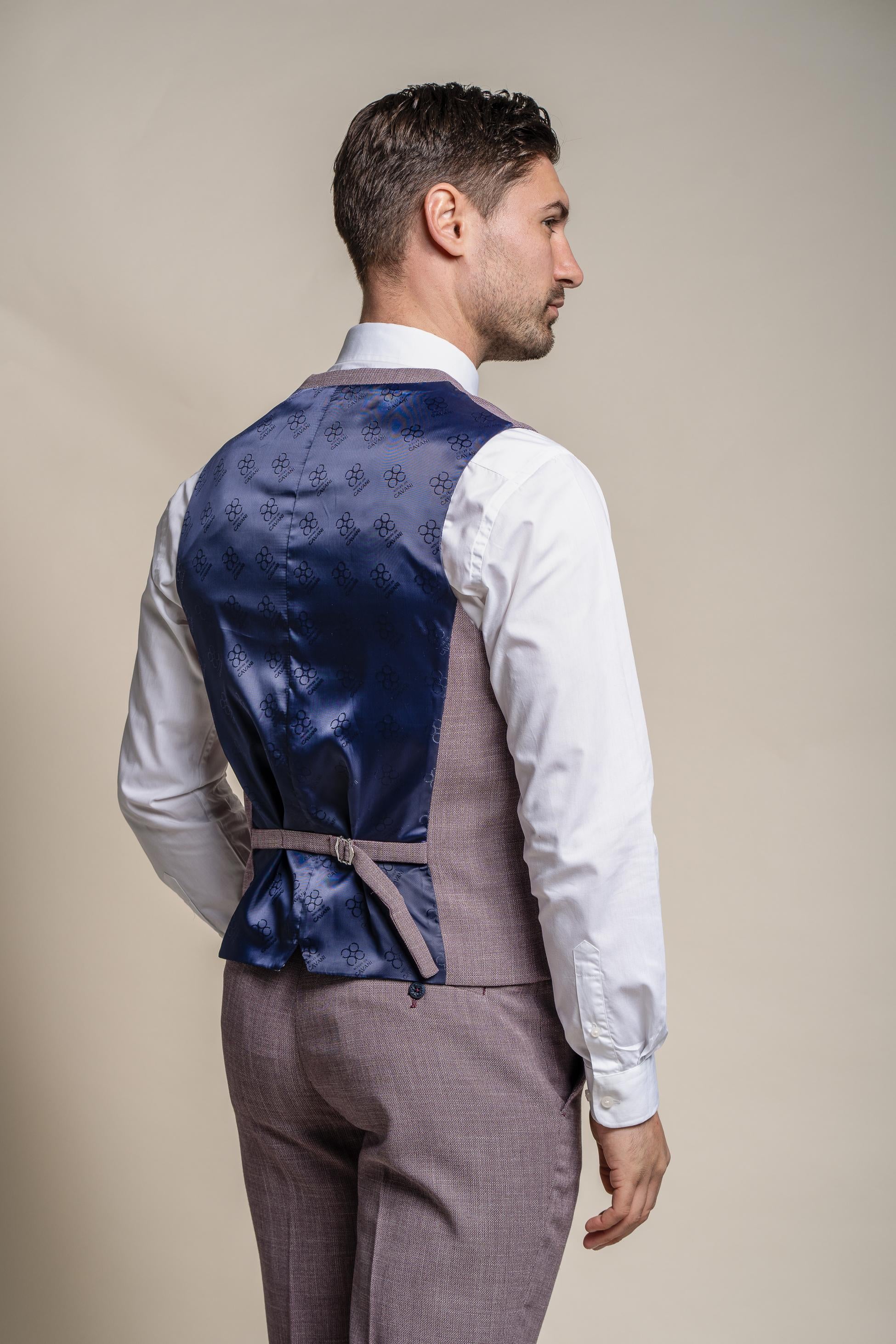 Gilet formel ajusté pour hommes - MIAMI - Lilas